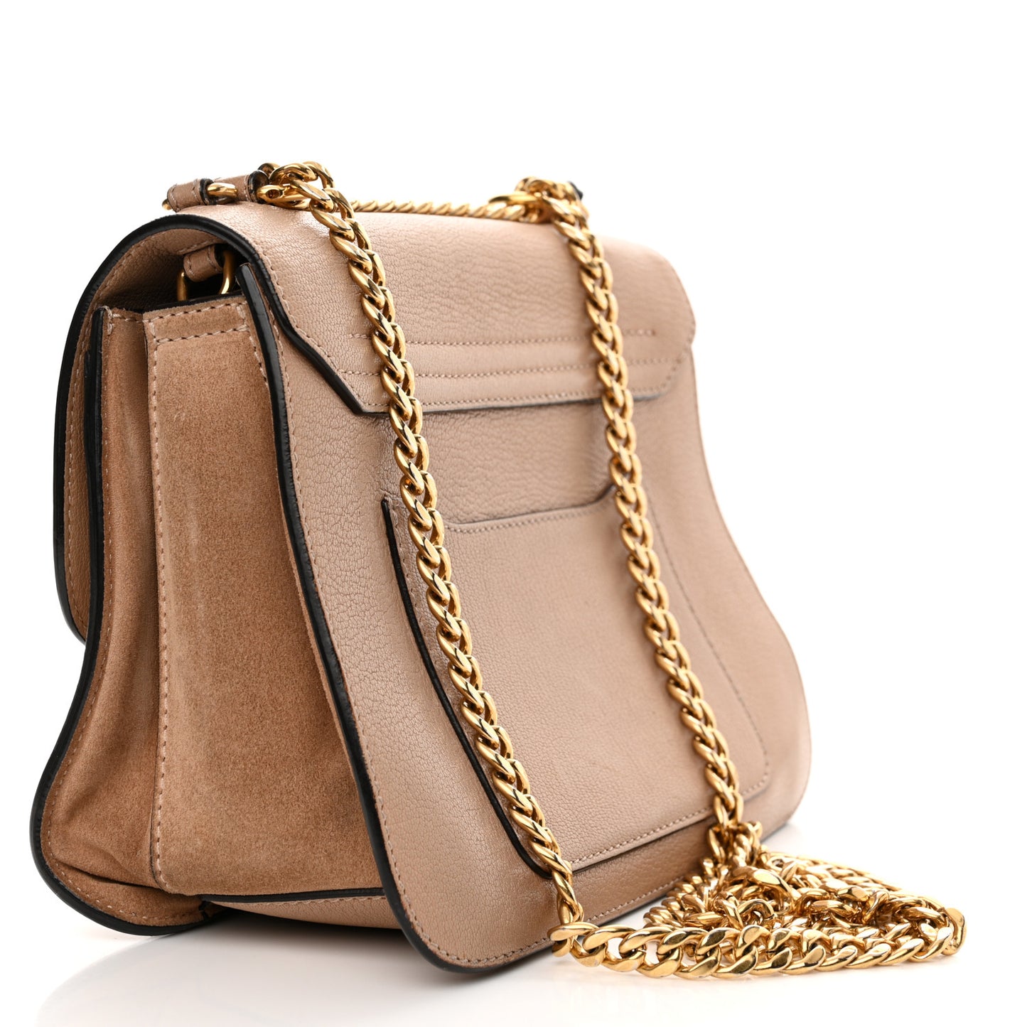 Goatskin Medium Mily Shoulder Bag Biscotti Beige