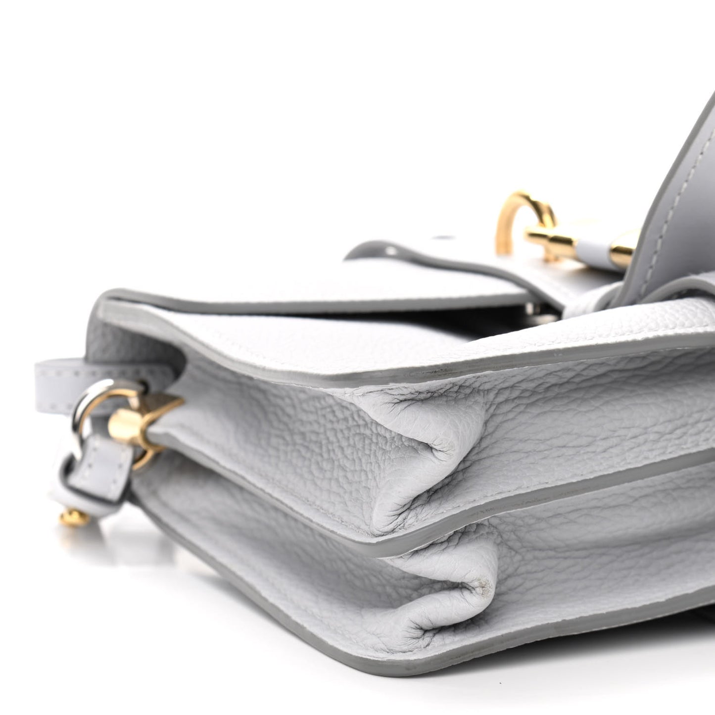Grained Calfskin Small Aby Day Shoulder Bag Light Cloud
