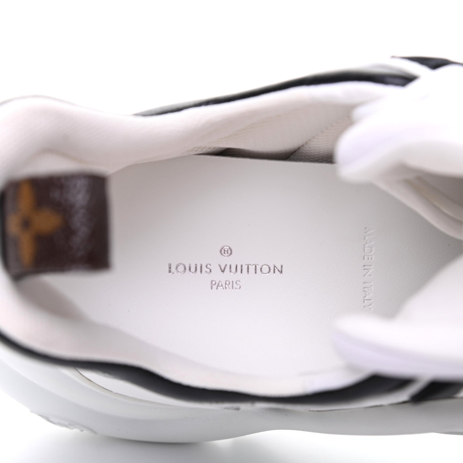 Louis Vuitton Flower Printed Calfskin Monogram LV Archlight Sneakers 39.5 Black Blue 7 of 10