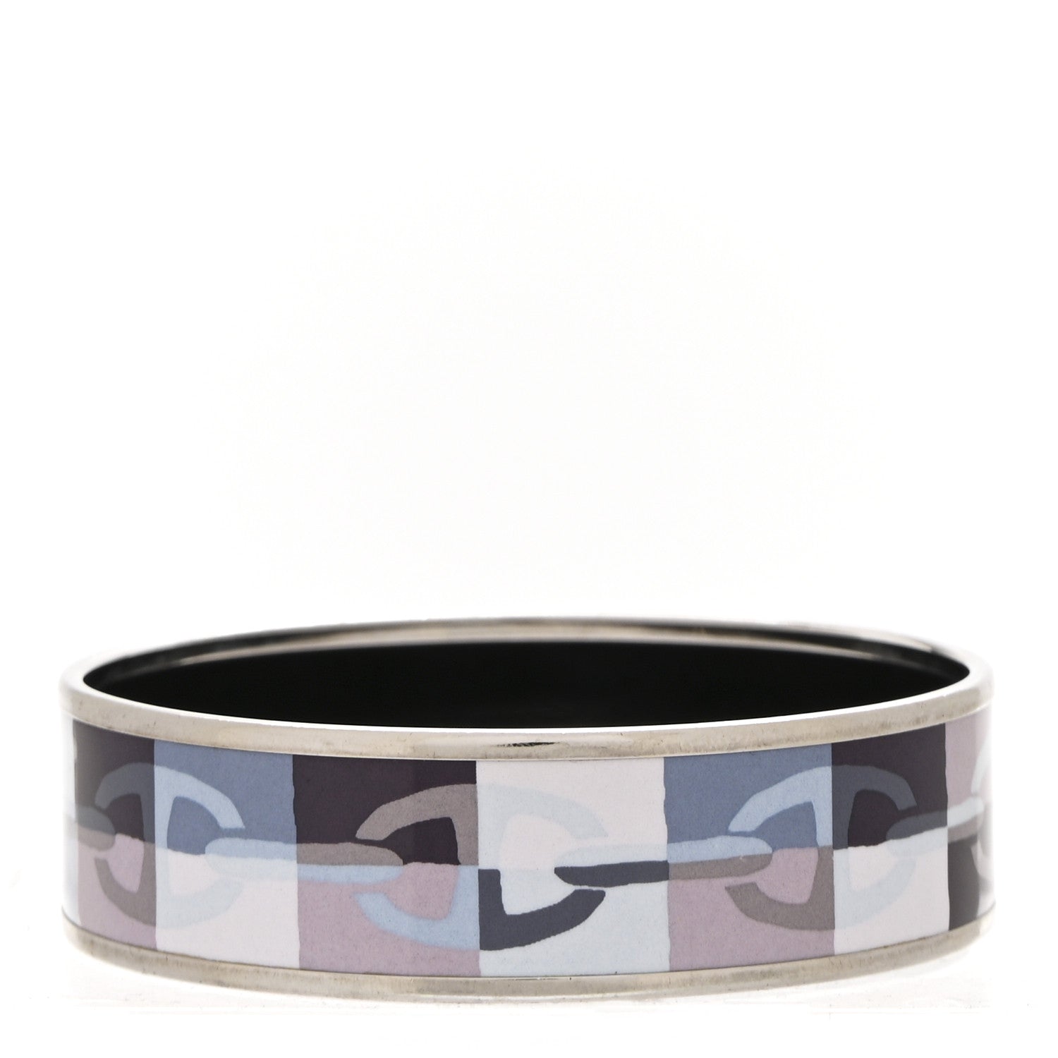 Hermes Enamel Printed Optique Chaine D'Ancre Wide Bracelet 65 3 of 6