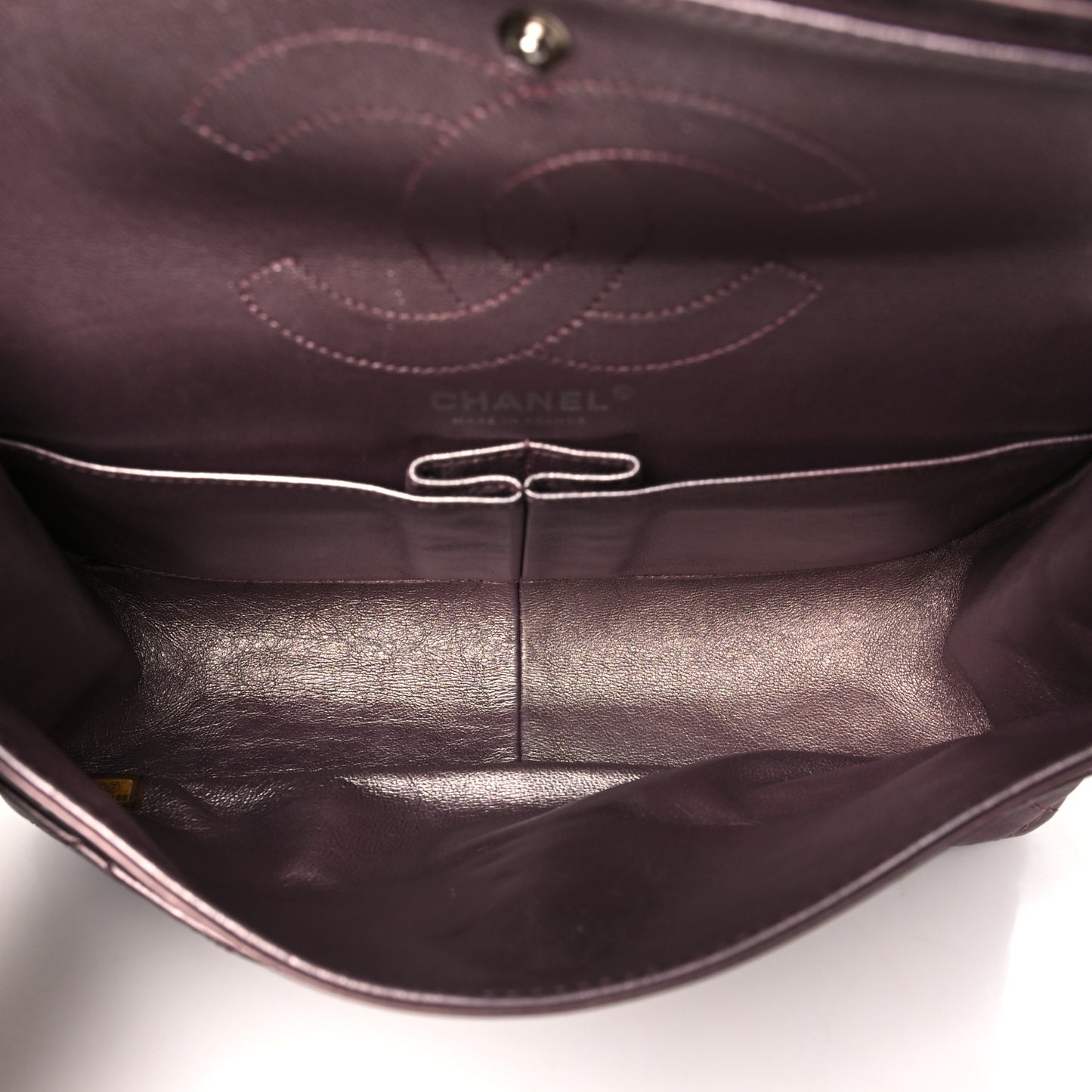 Metallic Aged Calfskin Quilted 2.55 Reissue 226 Flap Rose Fonce