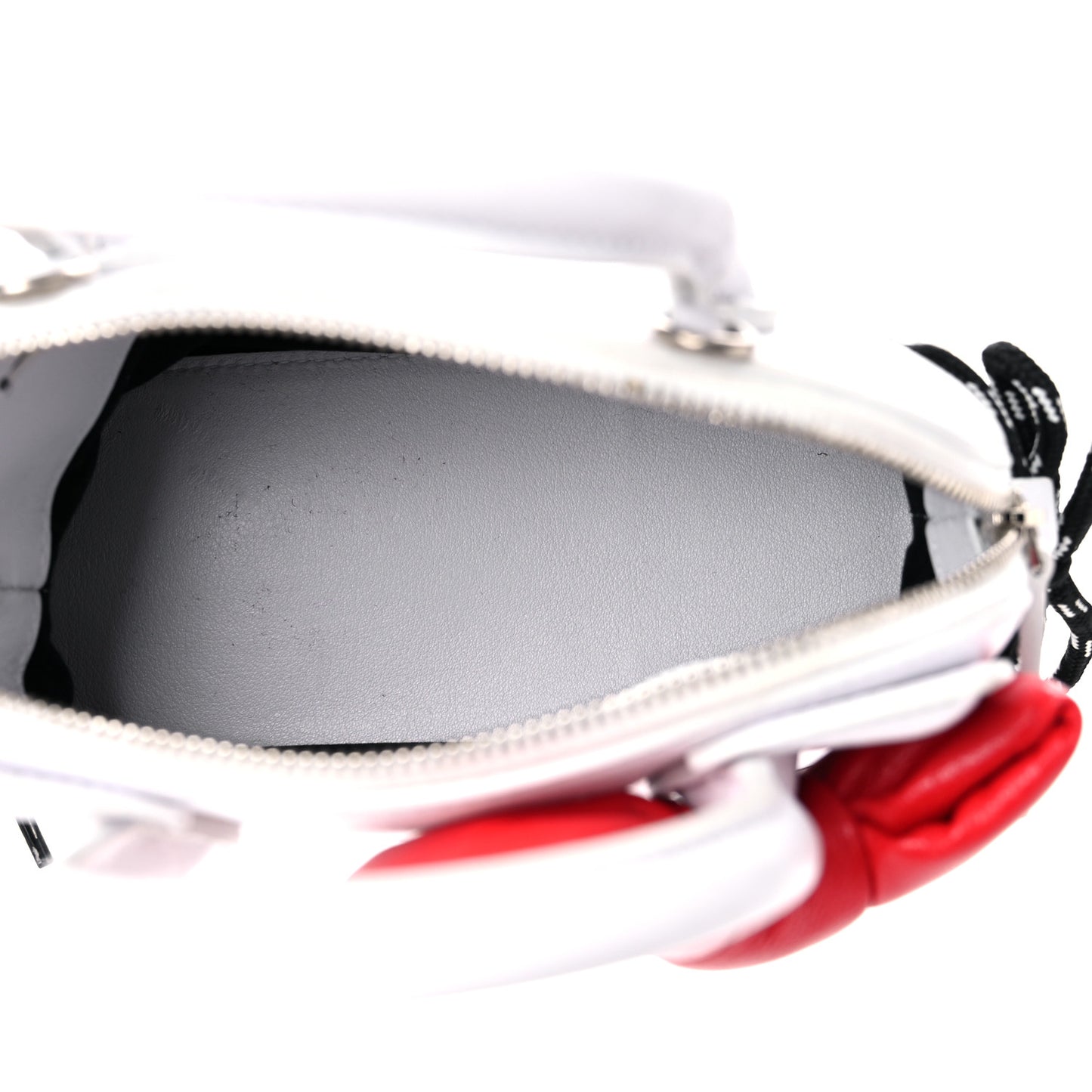 Calfskin Hello Kitty XXS Ville Top Handle Bag White