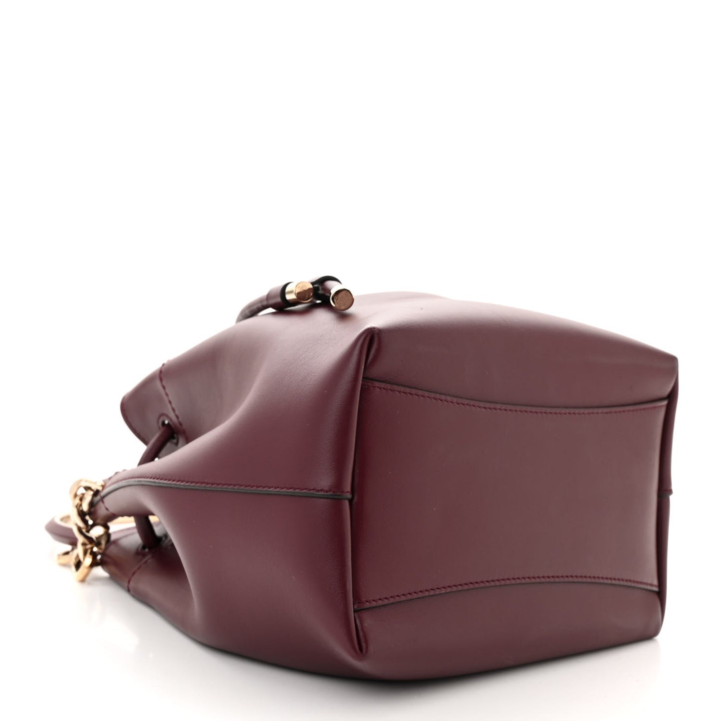 Calfskin Bon Bon Bucket Bag Burgundy