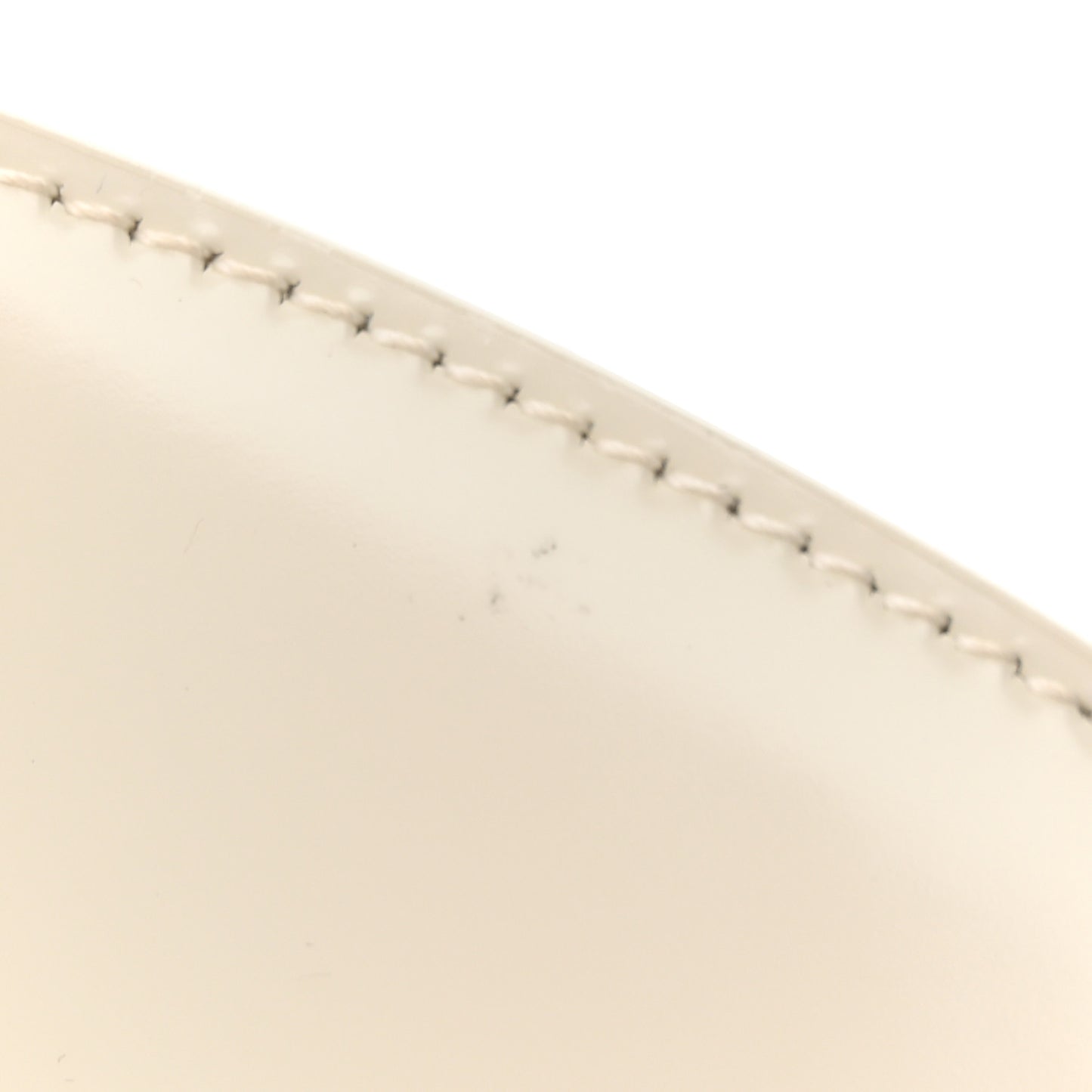 Brushed Calfskin Cradle Fold Over Shoulder Bag White Parakeet