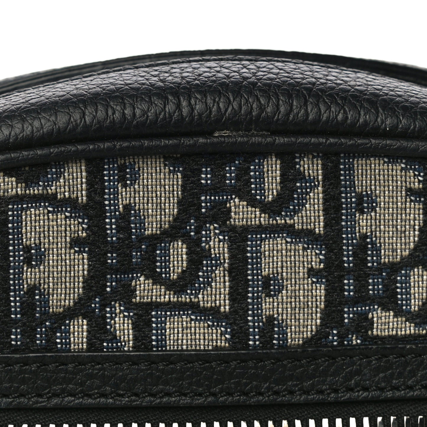 Oblique Messenger Pouch Beige Black