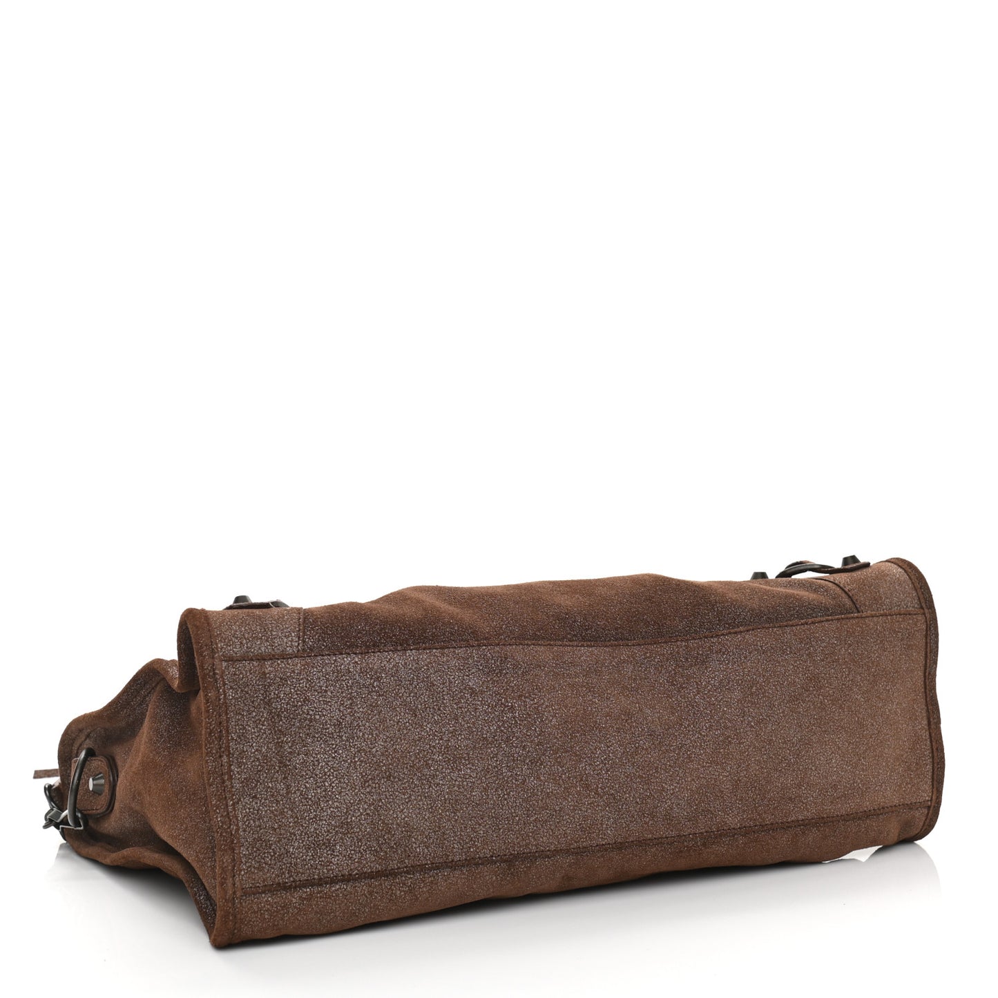 Metallic Craquele Calfskin Classic Hardware City Bronze