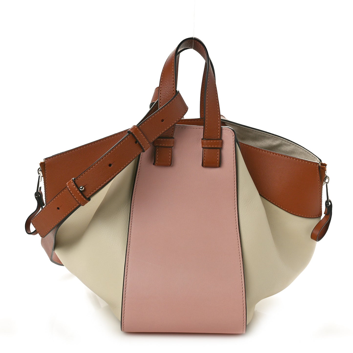 Calfskin Small Hammock Shoulder Bag Peach