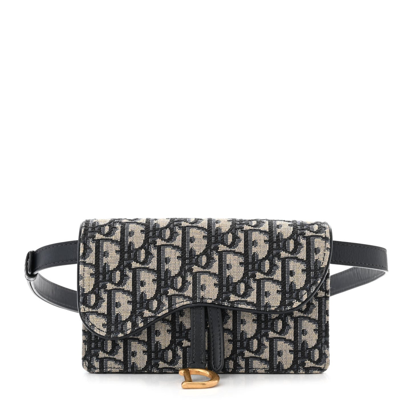 Oblique Saddle Belt Bag Blue