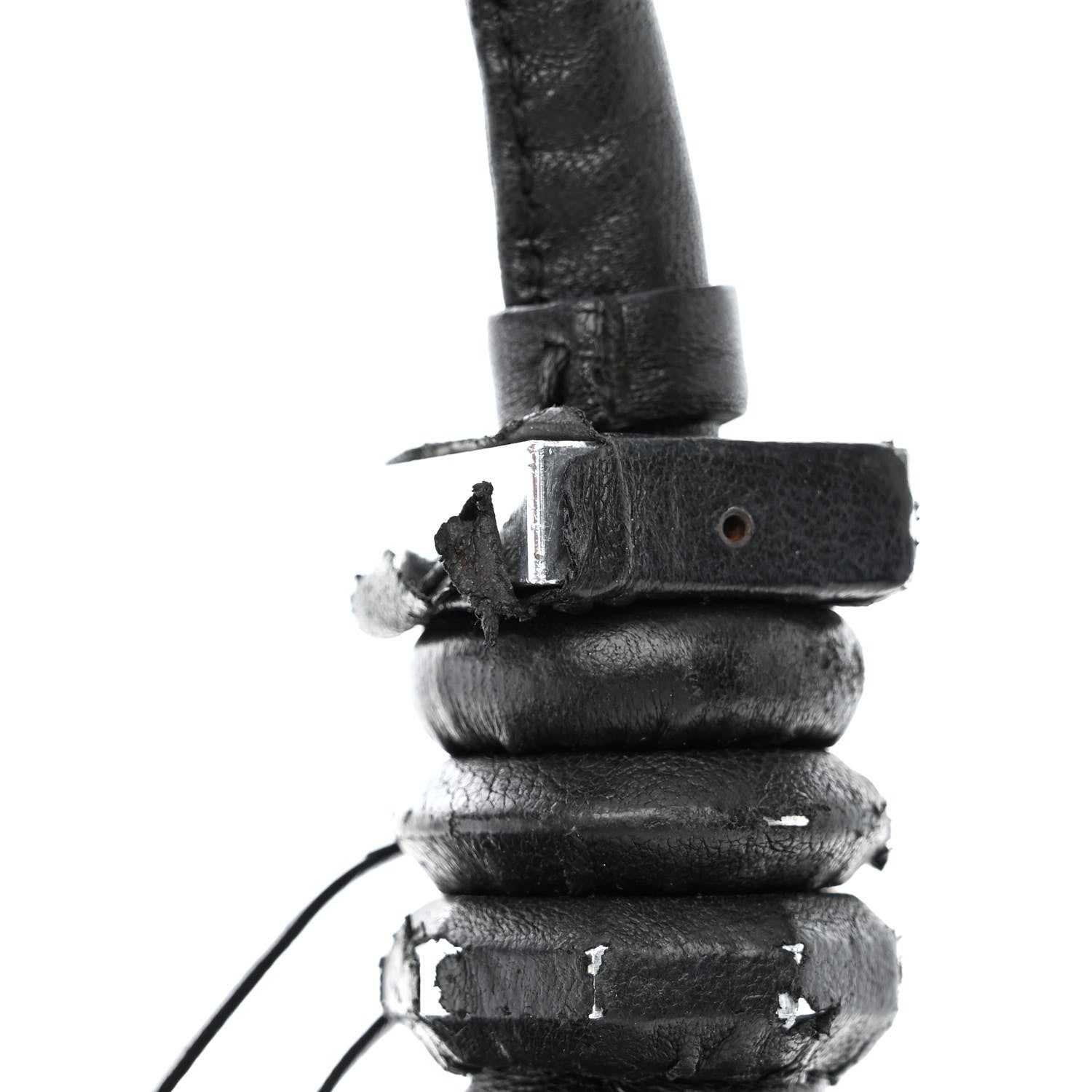 Christian Louboutin Lambskin Plated Fringed Tinzita Shoulder Bag Black 13 of 15