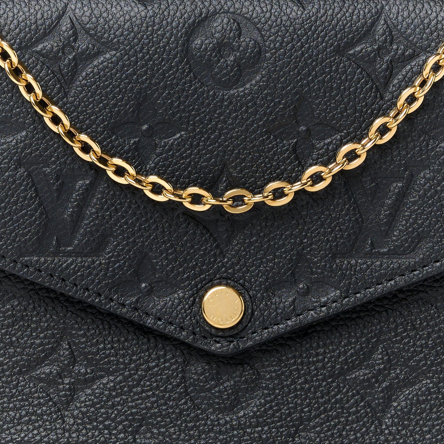 Empreinte Pochette Felicie Chain Wallet Black
