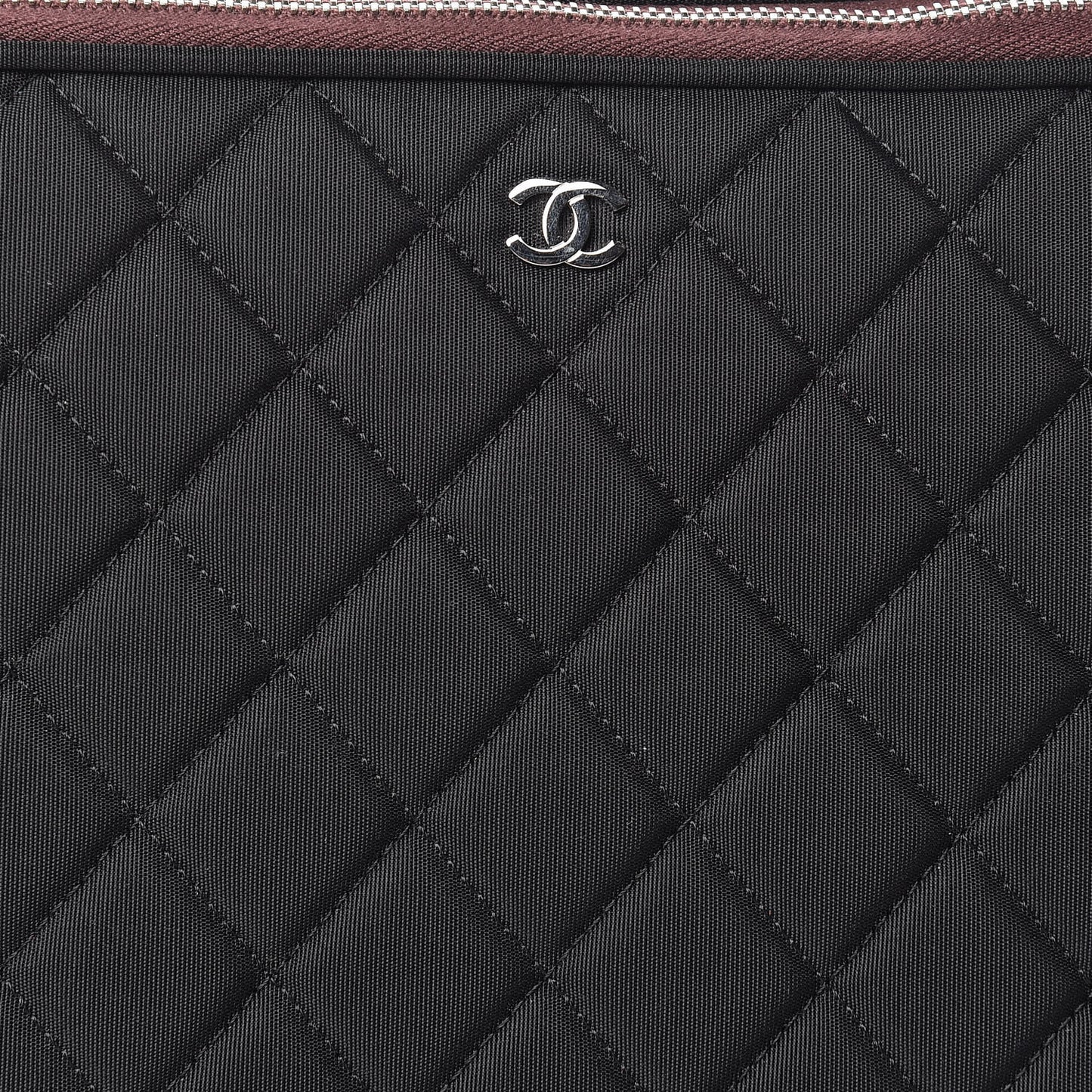 Nylon Quilted Laptop Case Black