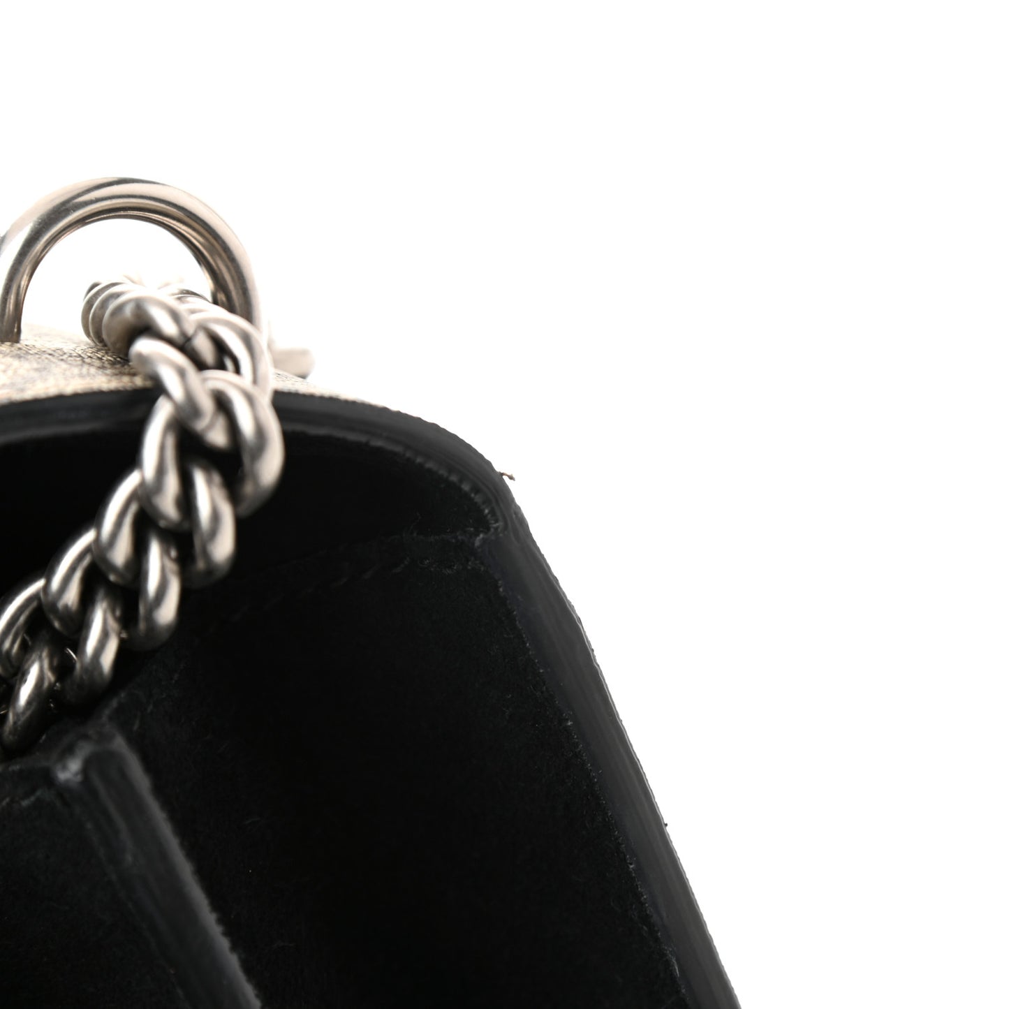 GG Supreme Monogram Small Dionysus Shoulder Bag Black