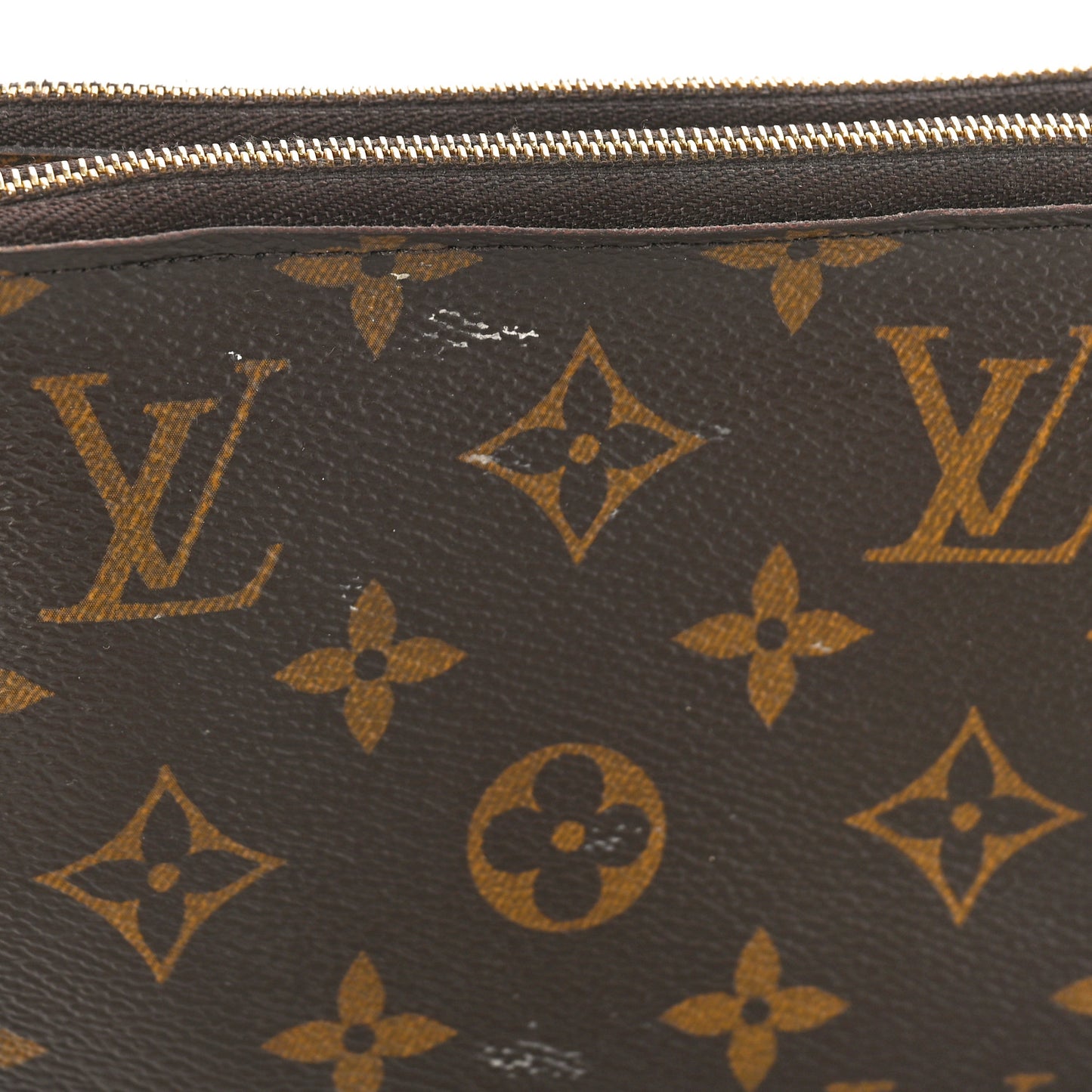 Reverse Monogram Giant Double Zip Pochette