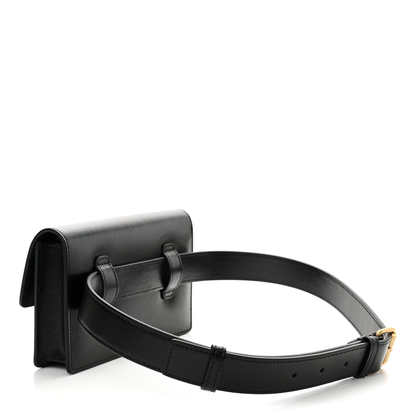 Calfskin Jitney Belt Bag Black