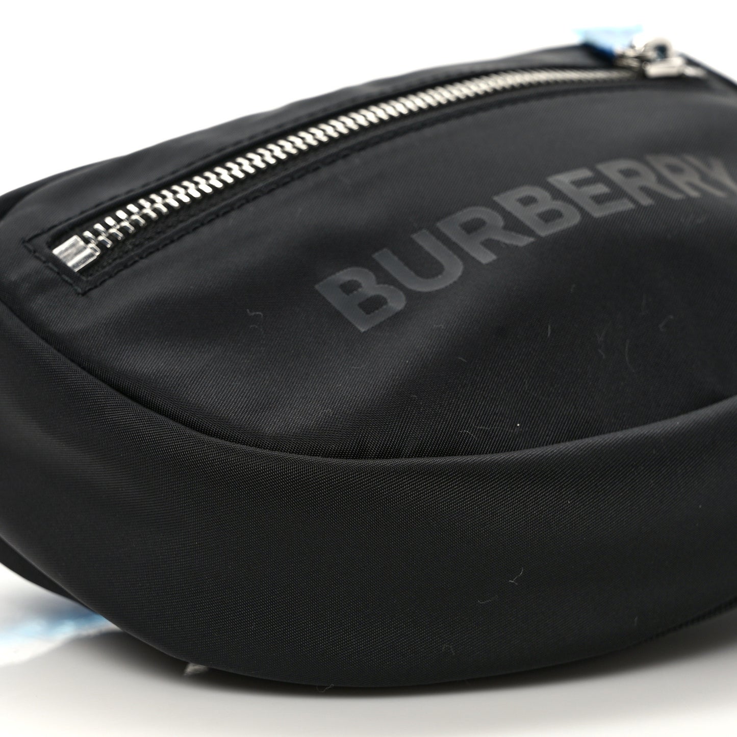 Econyl Logo Print Small Cannon Bum Bag Black