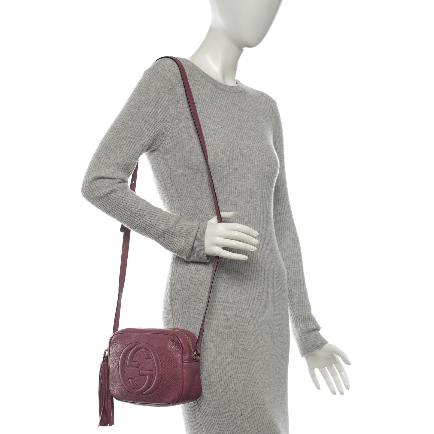 Pebbled Calfskin Small Soho Disco Bag Peonia Flower