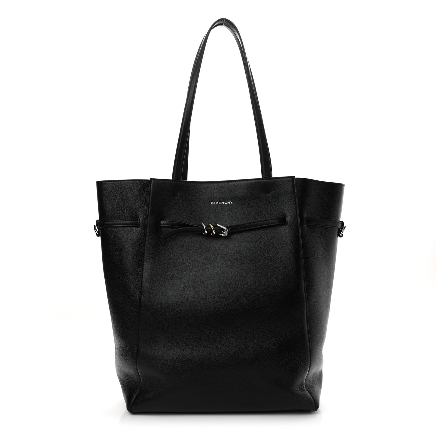 Calfskin Voyou Medium North South Tote Black