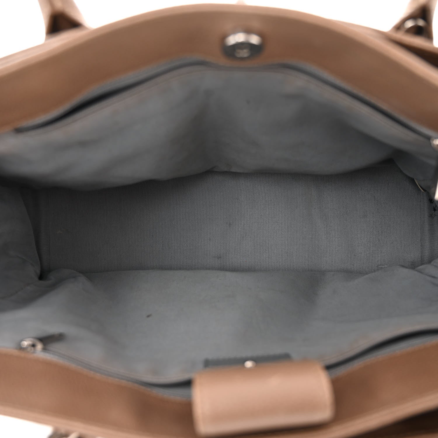 Chanel Calfskin Cerf Executive Shopper Tote Light Brown 5 of 19