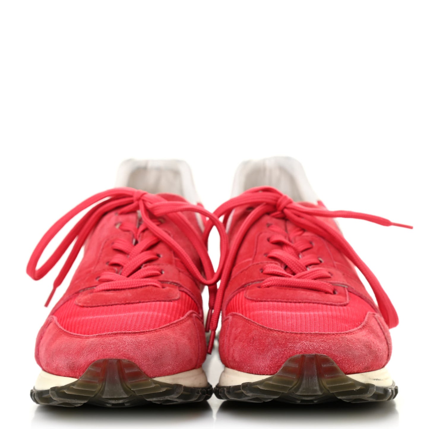 Suede Calfskin Run Away Sneakers 36.5 Red