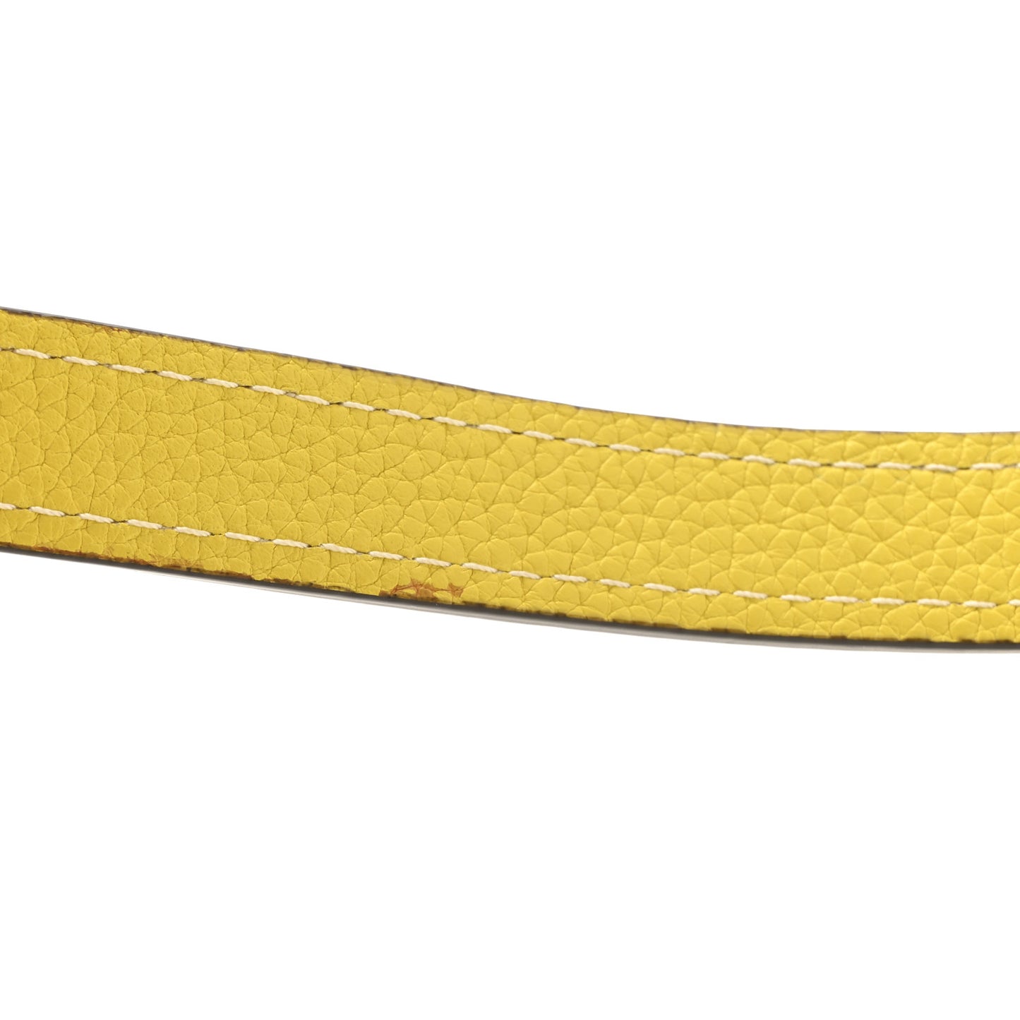 Drummed Calfskin Nano Luggage Citron