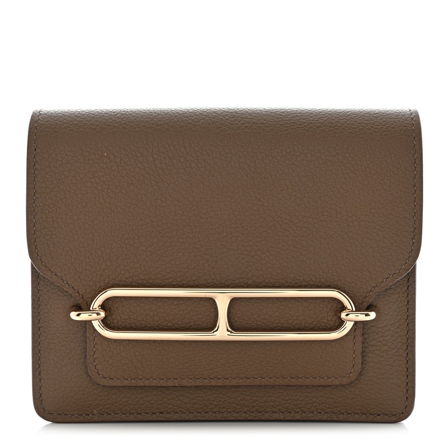 Evercolor Bi-color Roulis Slim Wallet Etoupe Craie