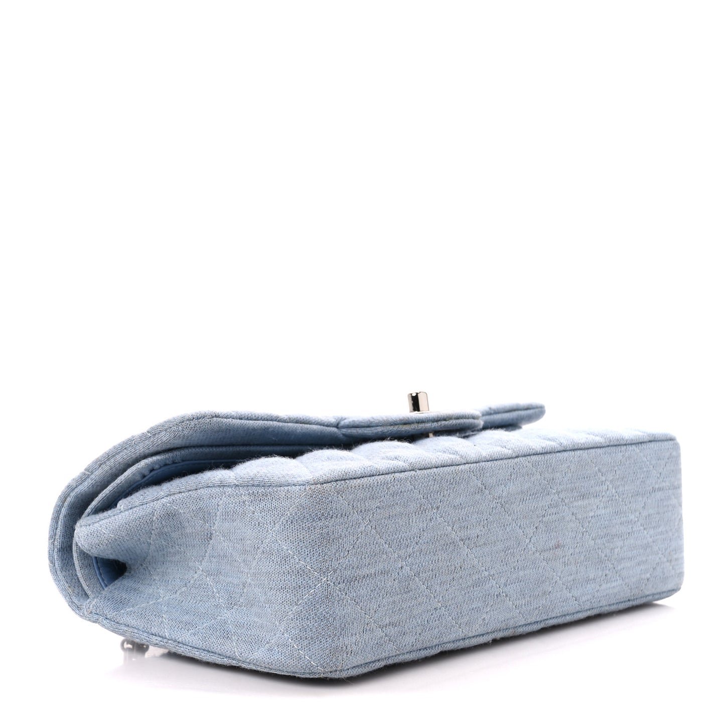 Jersey Quilted Small Double Flap Blue Clair