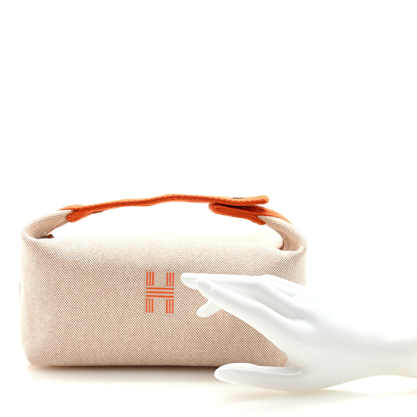 Canvas Small Bride-A-Brac Pouch Natural Orange
