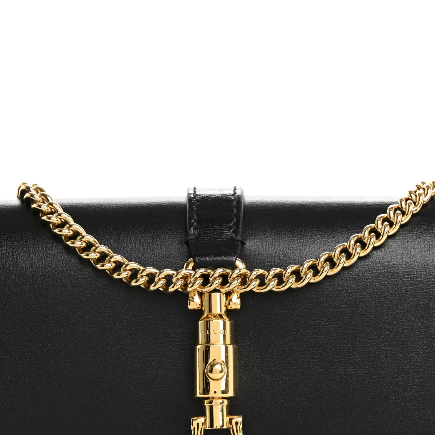 Calfskin Jackie 1961 Chain Wallet Black