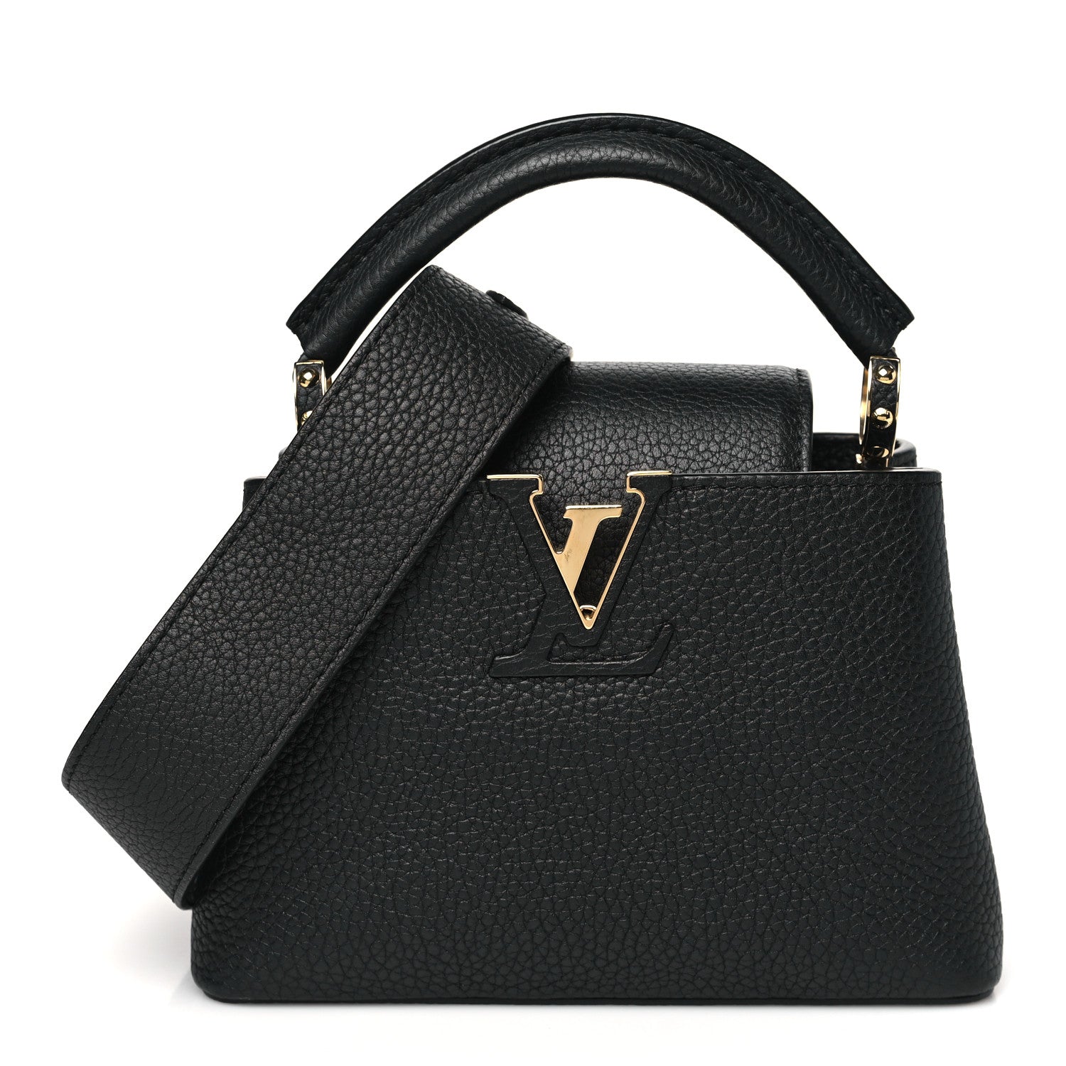 Louis Vuitton Taurillon Mini Capucines Black 1 of 9