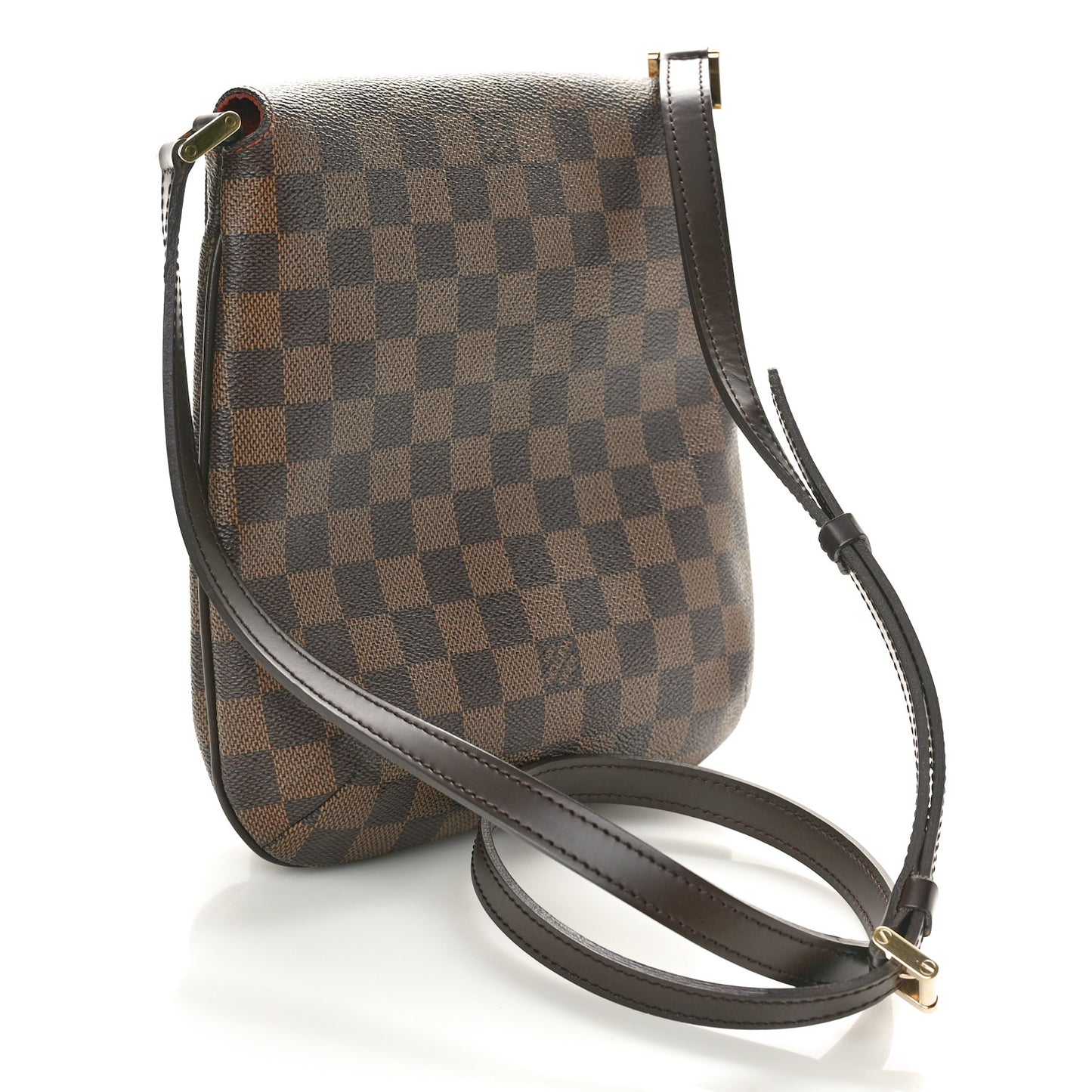 Damier Ebene Musette Salsa Long Strap