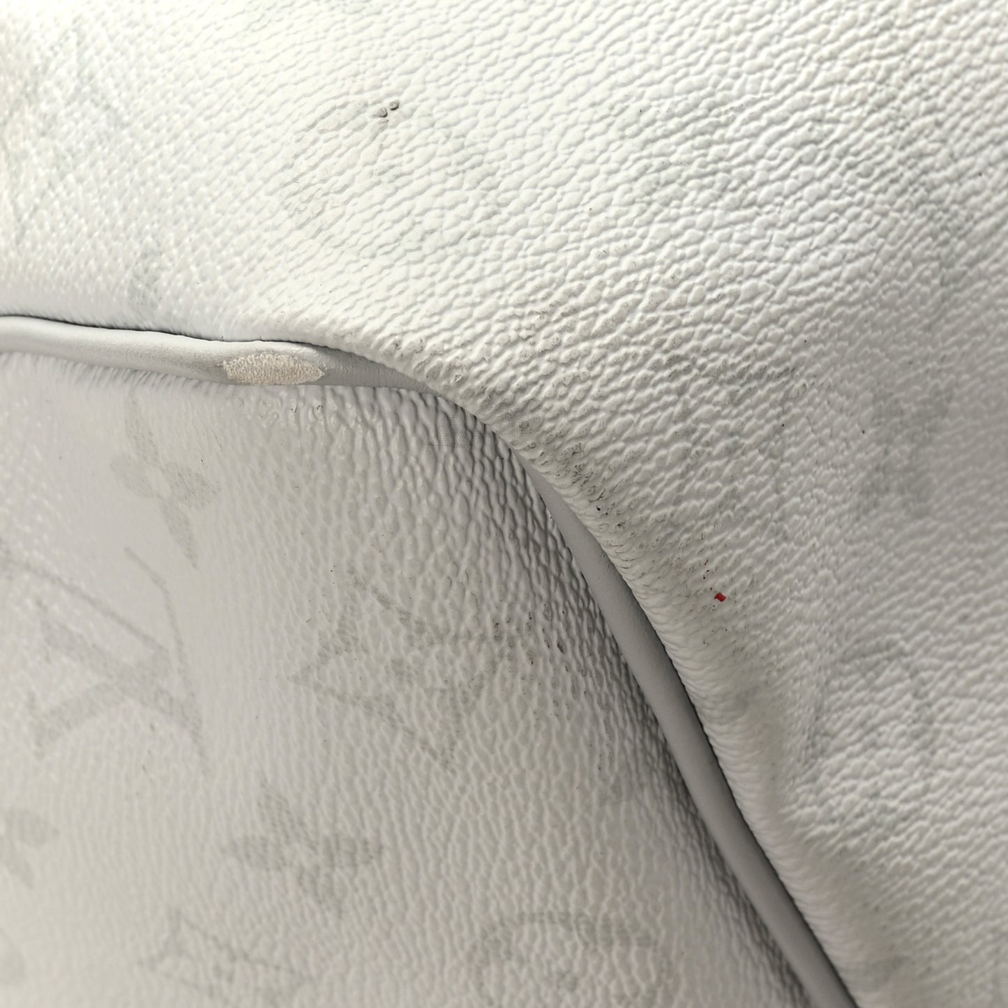 Monogram Logo Keepall Bandouliere 50 White