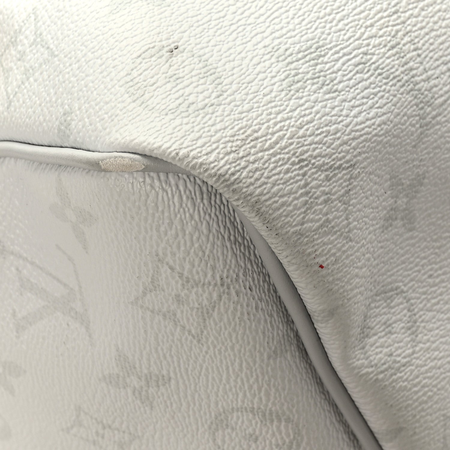 Louis Vuitton Monogram Logo Keepall Bandouliere 50 White 7 of 10