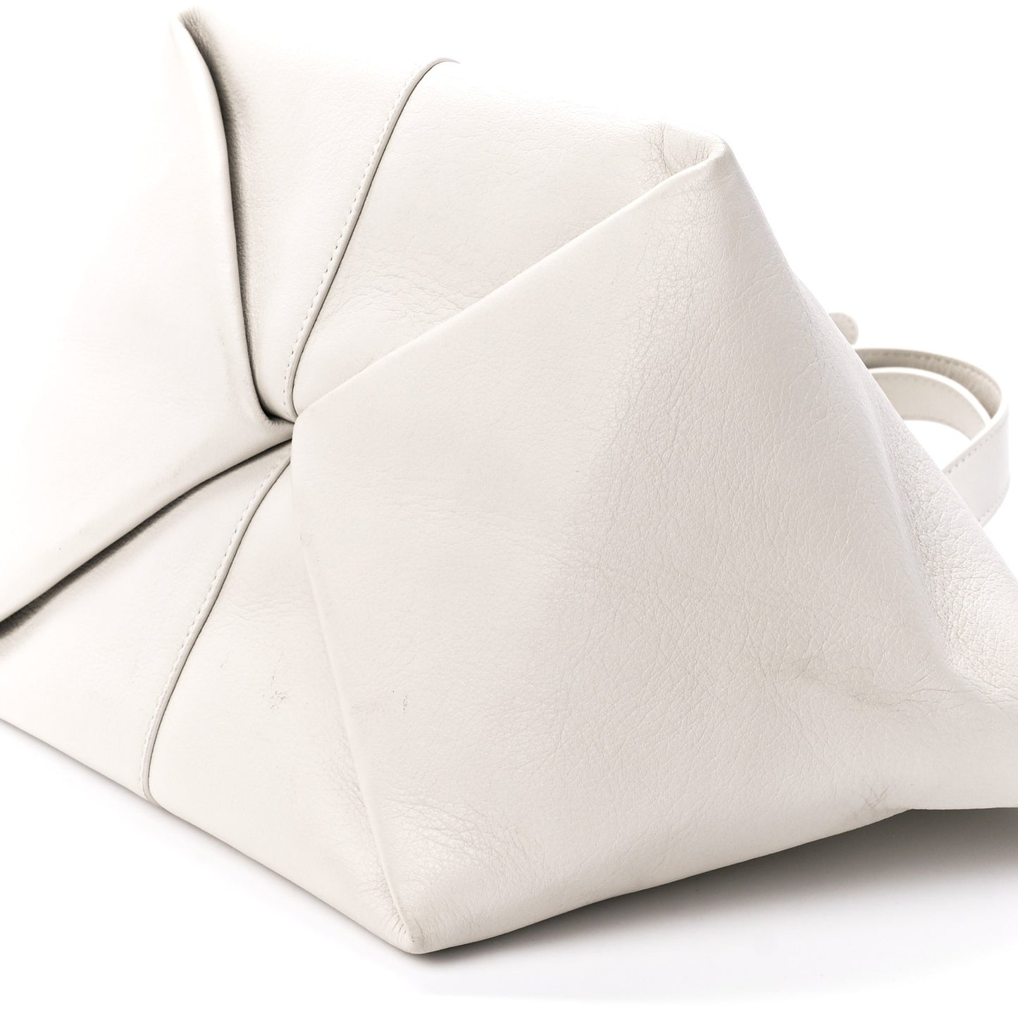 Calfskin Mini Tulipano Bag Bianca