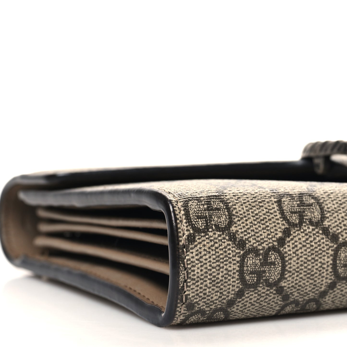GG Supreme Monogram Mini Dionysus Chain Wallet Beige Taupe
