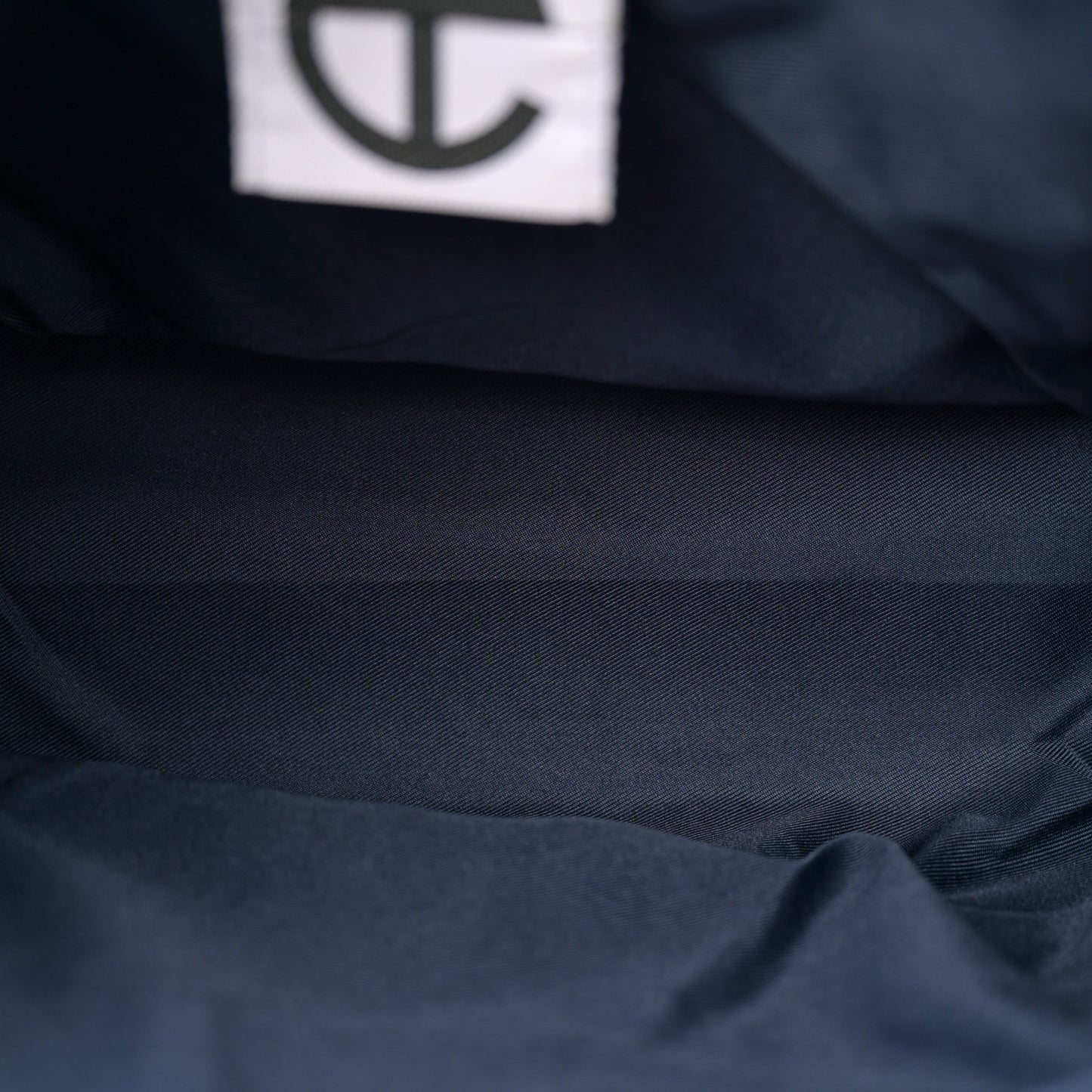 Vegan Leather Medium Shopping Bag Navy