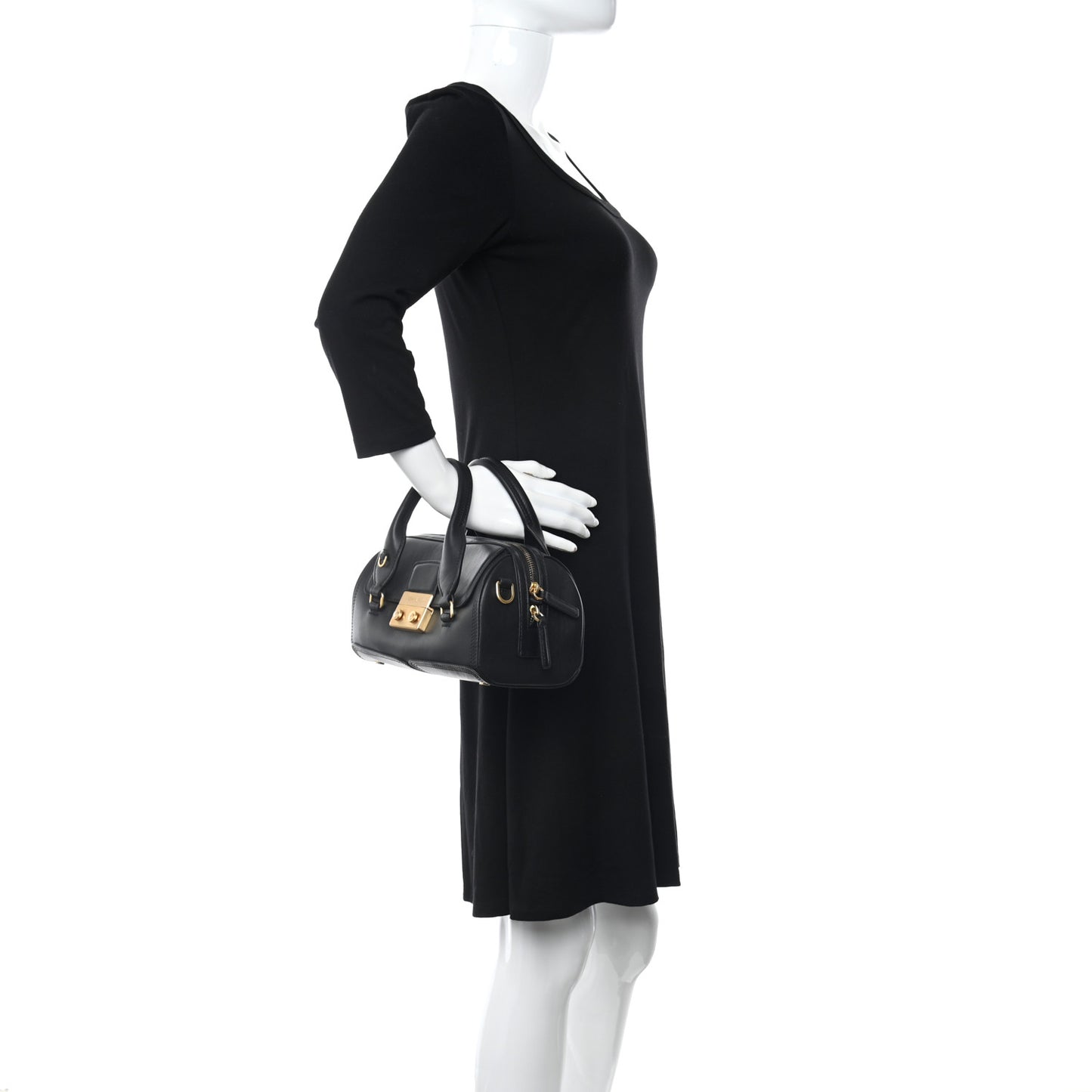 Smooth Calfskin Pashli Duffle Black