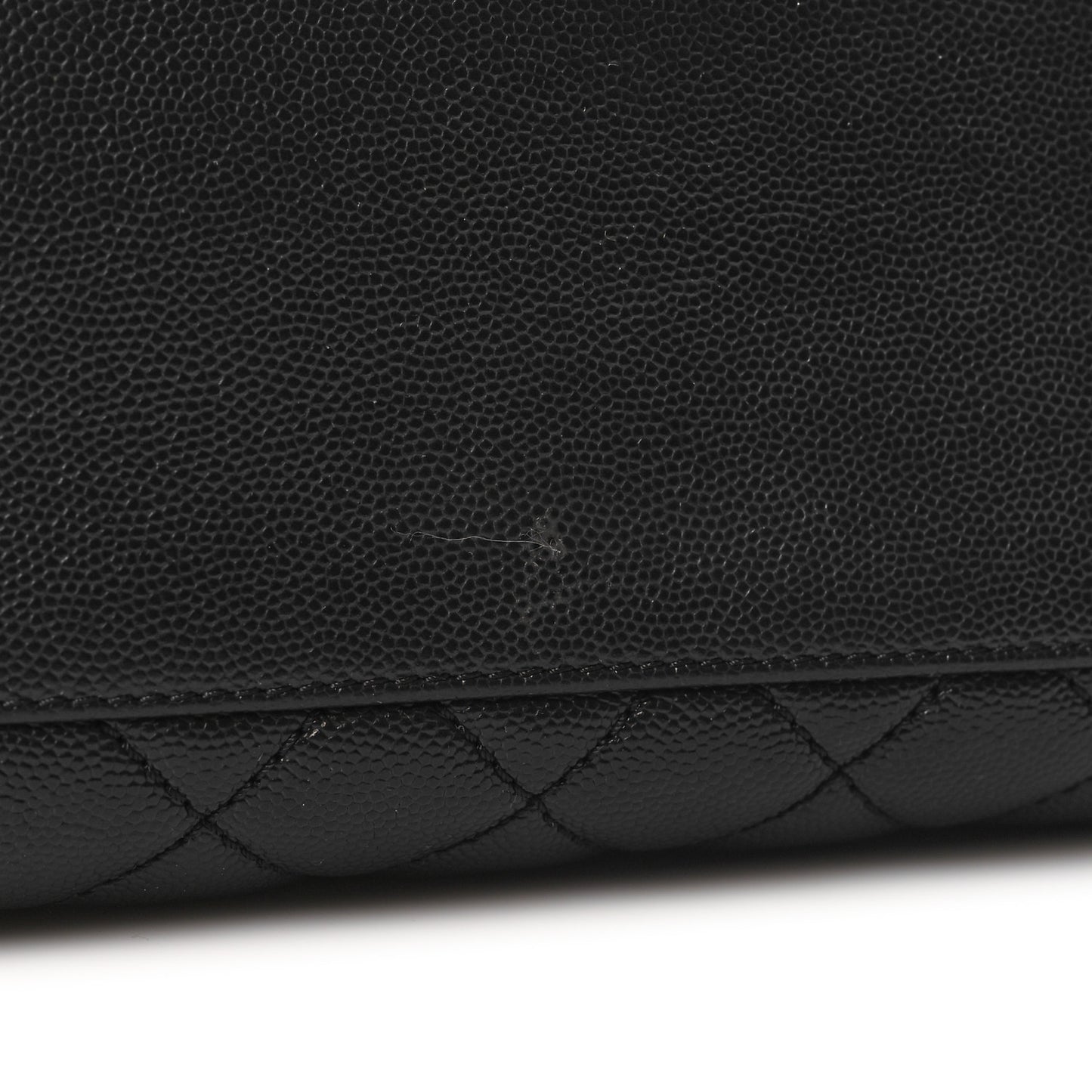 Caviar Quilted Medium Coco Handle Flap Black