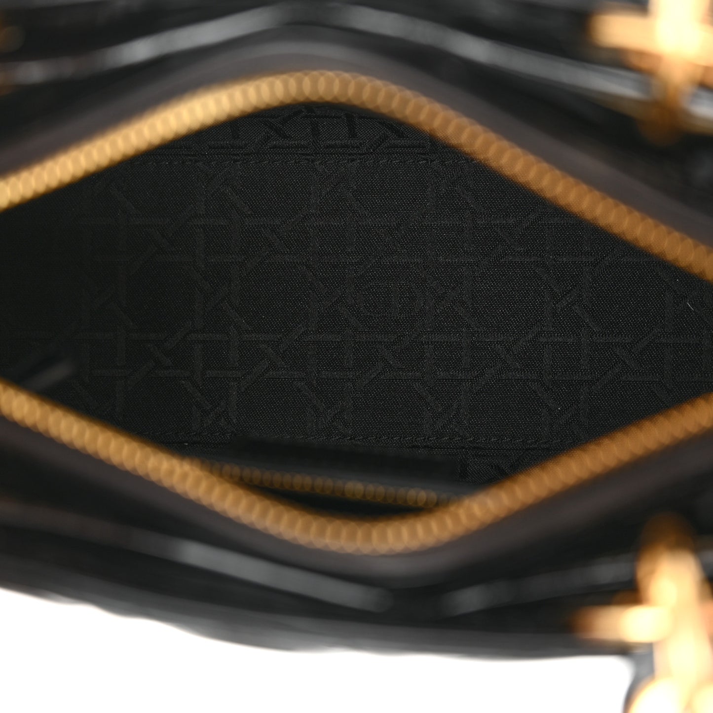 Patent Cannage Medium Lady Dior Black