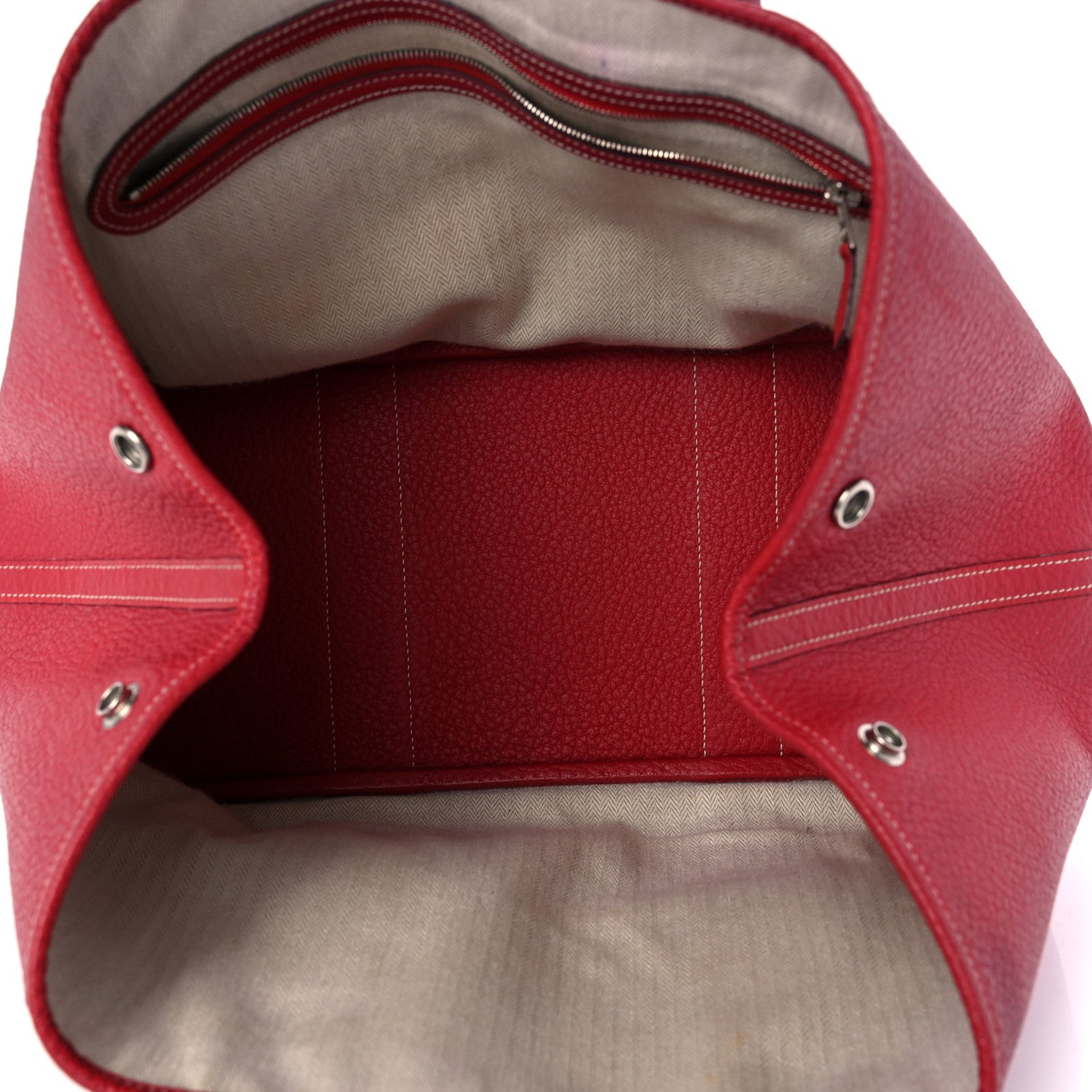 Hermes Vache Country Garden Party 36 MM Rouge Casaque 5 of 15