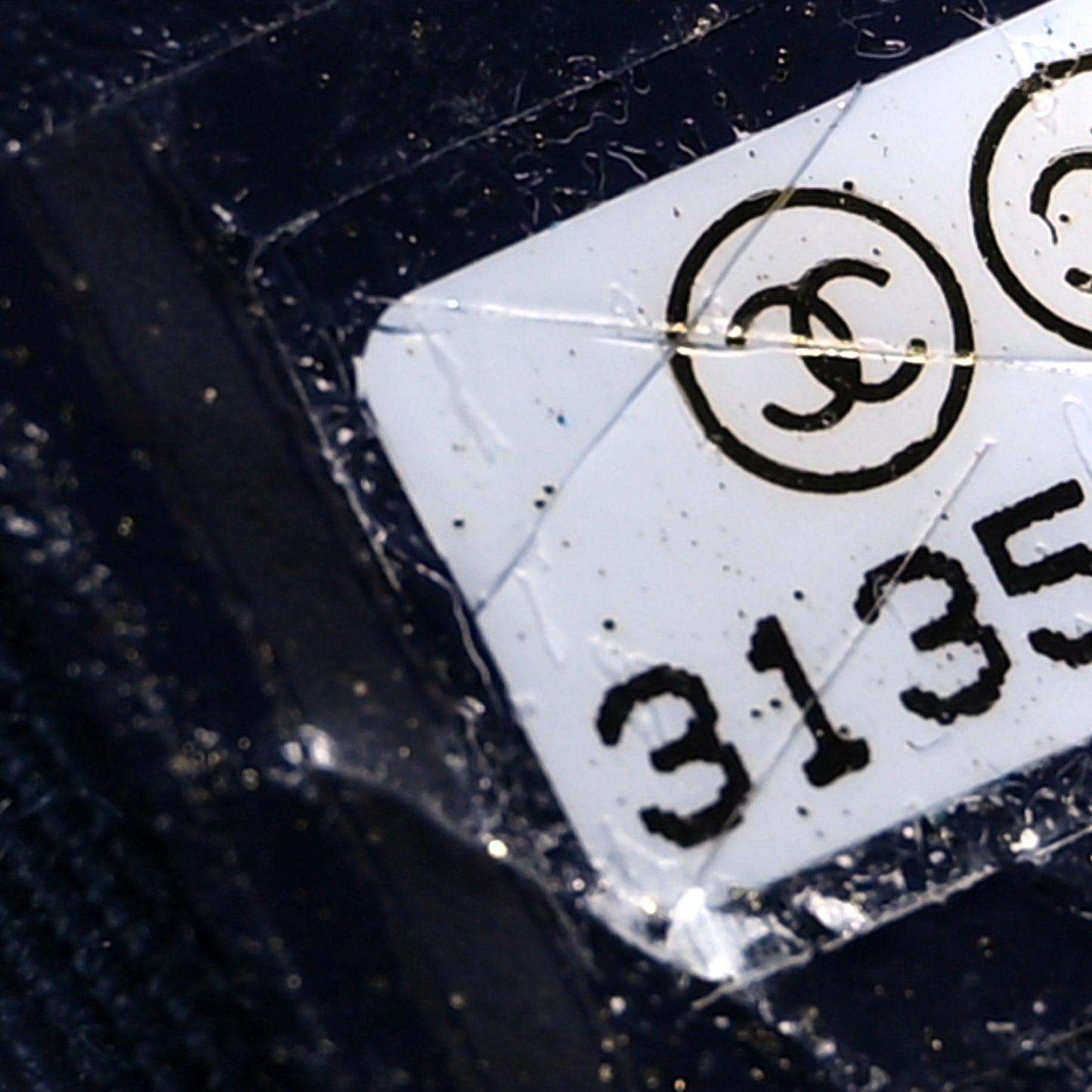 Calfskin Quilted Pearl Mini About Pearls Drawstring Bucket Bag Navy