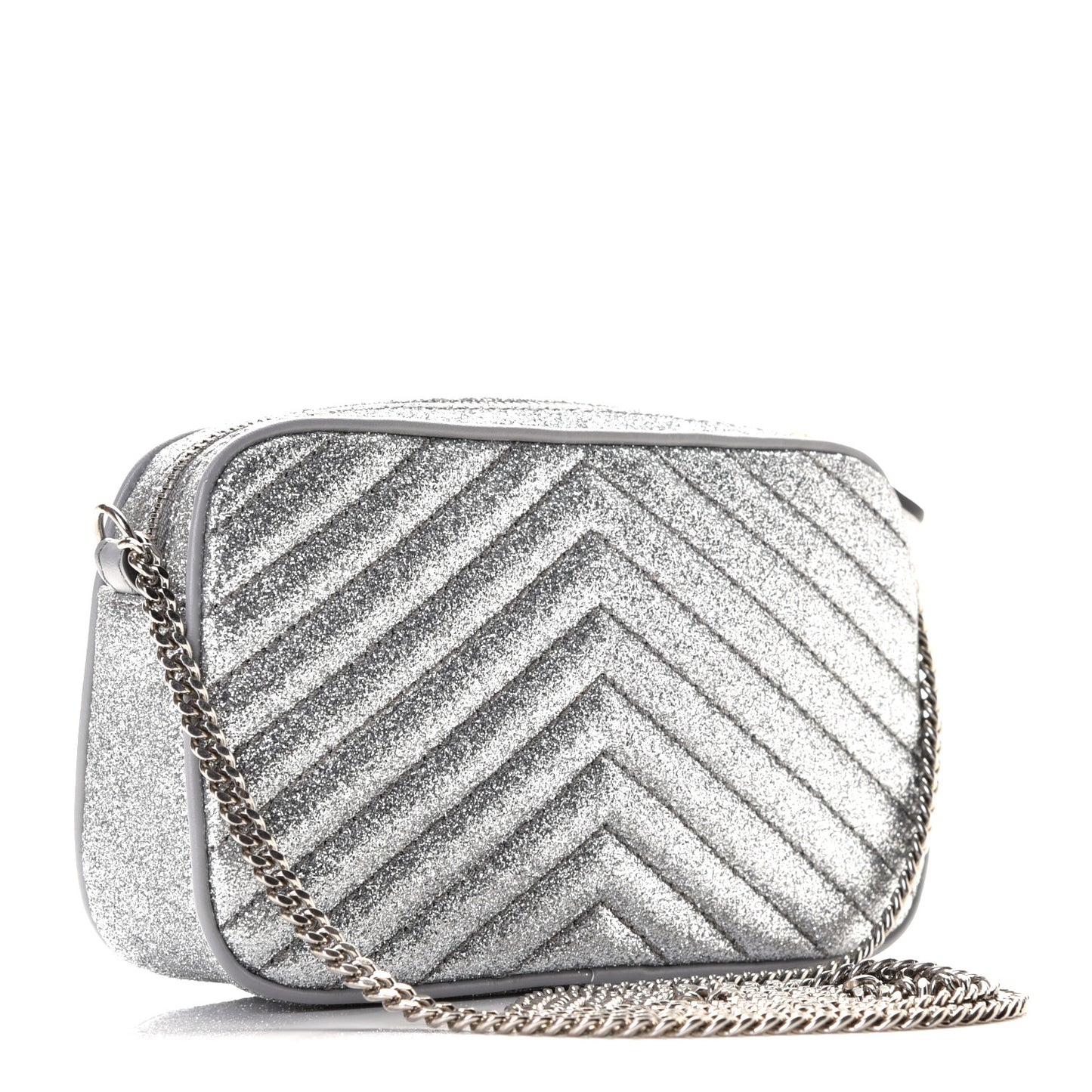 Glitter Star Patch Shoulder Bag Silver