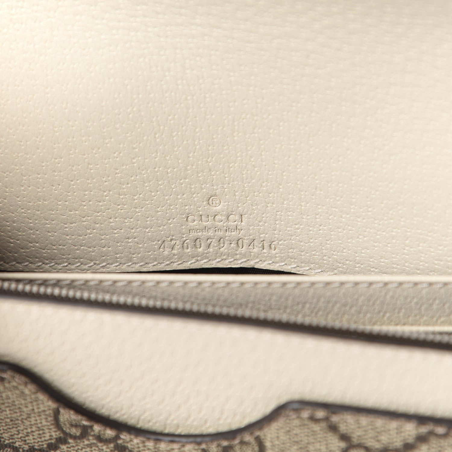 Gucci GG Supreme Monogram Web Queen Margaret Chain Wallet White 8 of 10