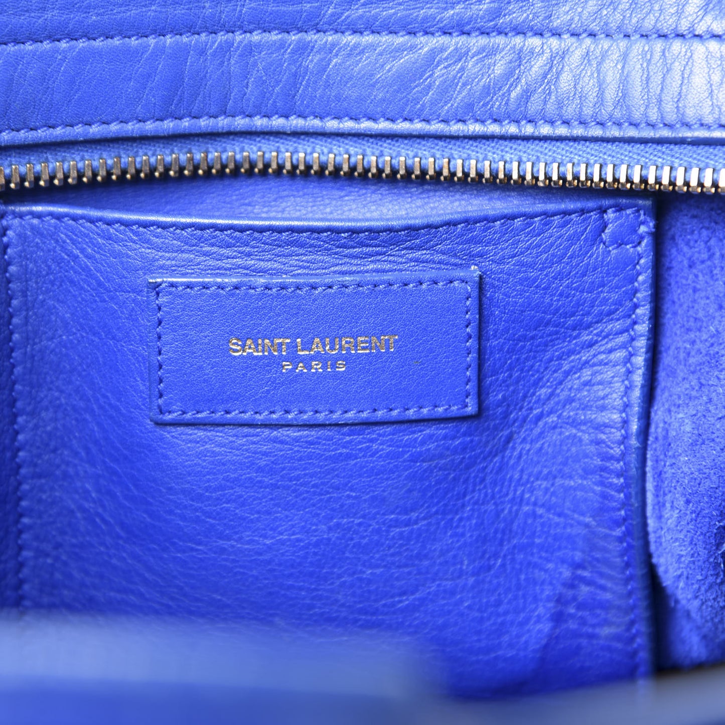 Calfskin Small Classic Y Cabas Royal Blue
