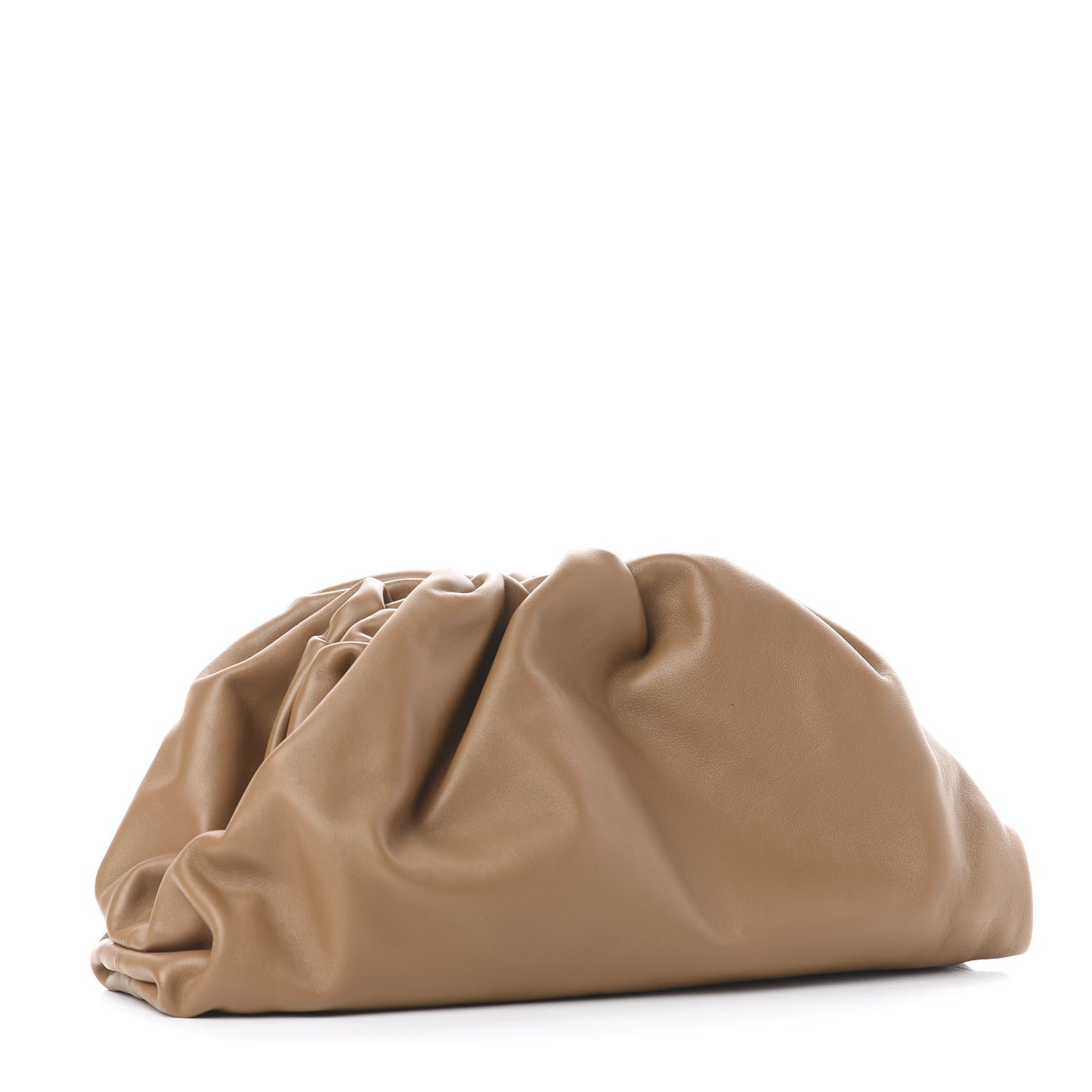 Smooth Butter Calf The Pouch Oversized Clutch Cammello