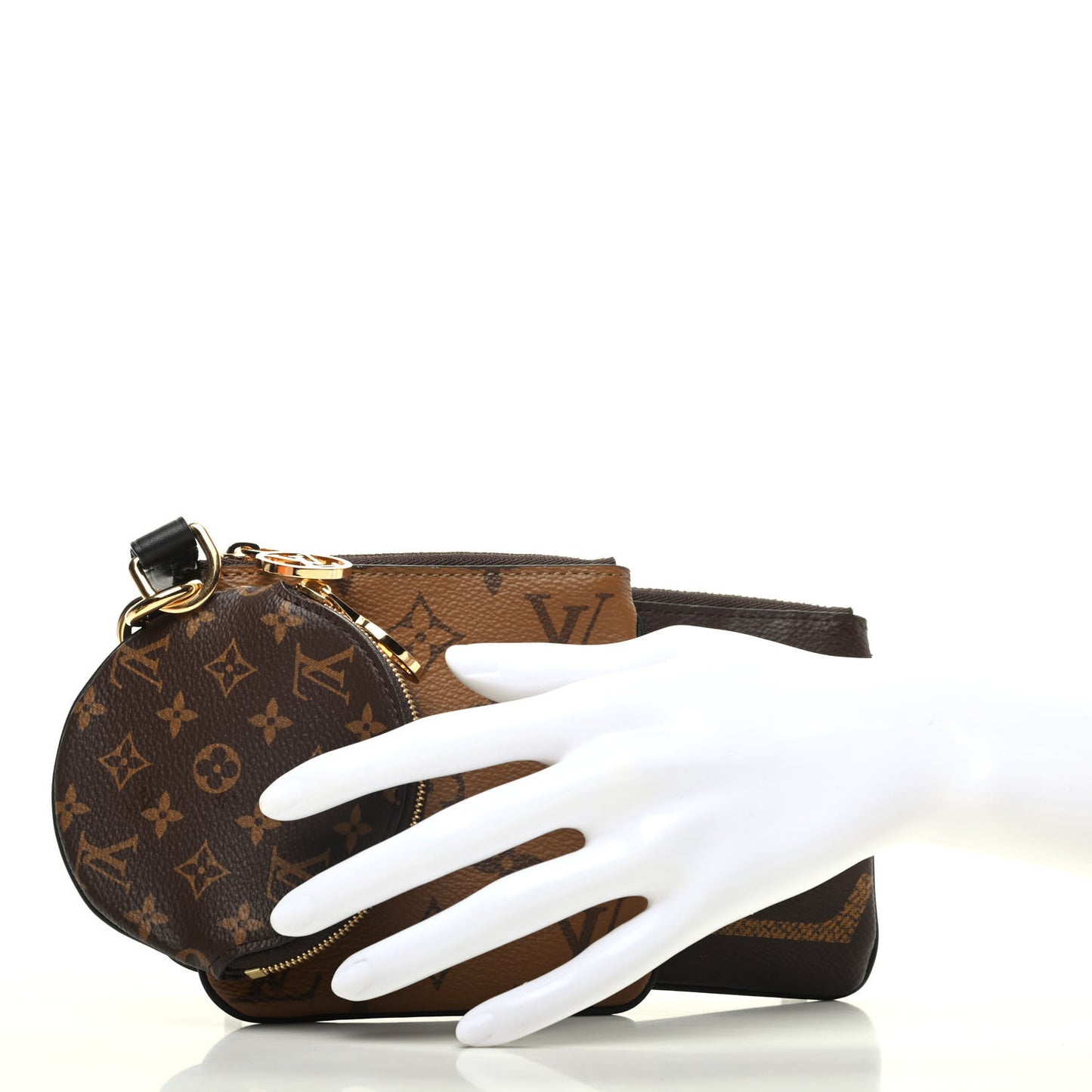 Reverse Monogram Giant Trio Pouch