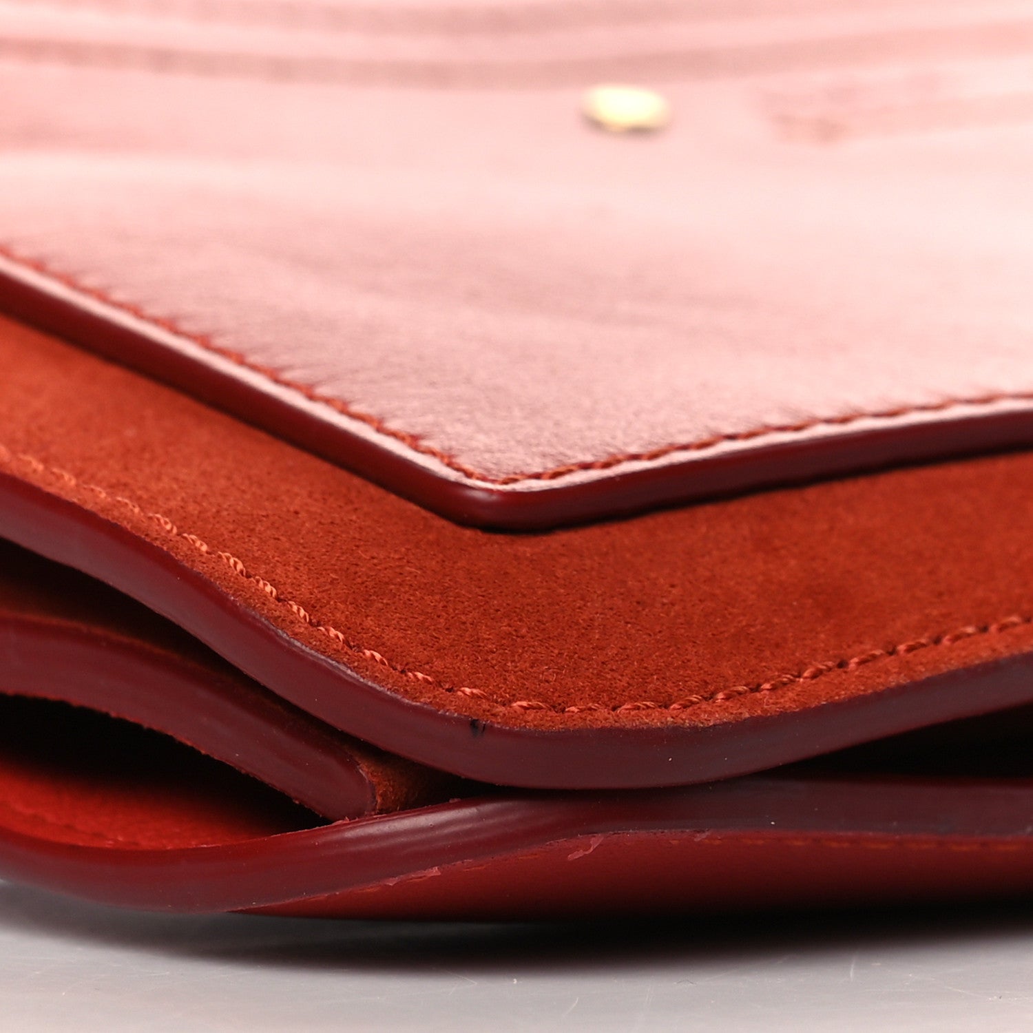 Chloe Calfskin Suede Mini Roy Bag Earthy Red 11 of 12