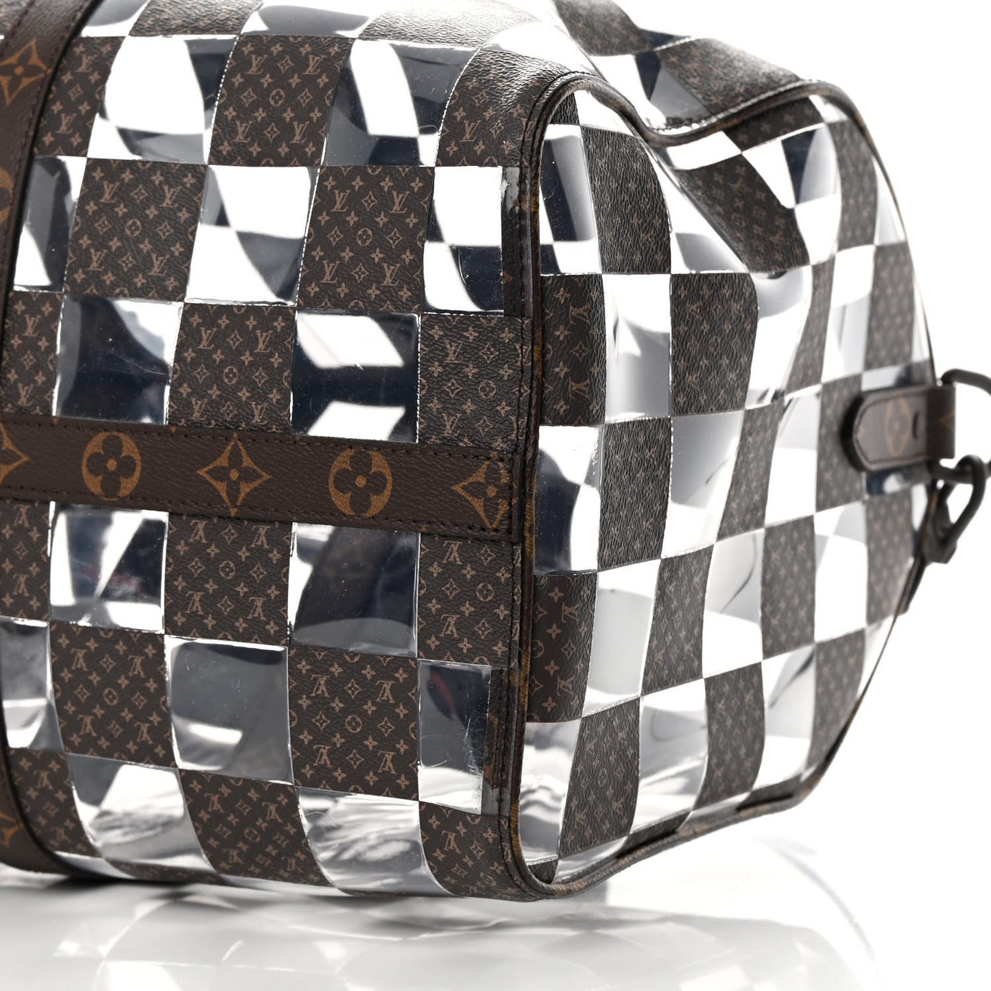 PVC Monogram Chess Keepall Bandouliere 50