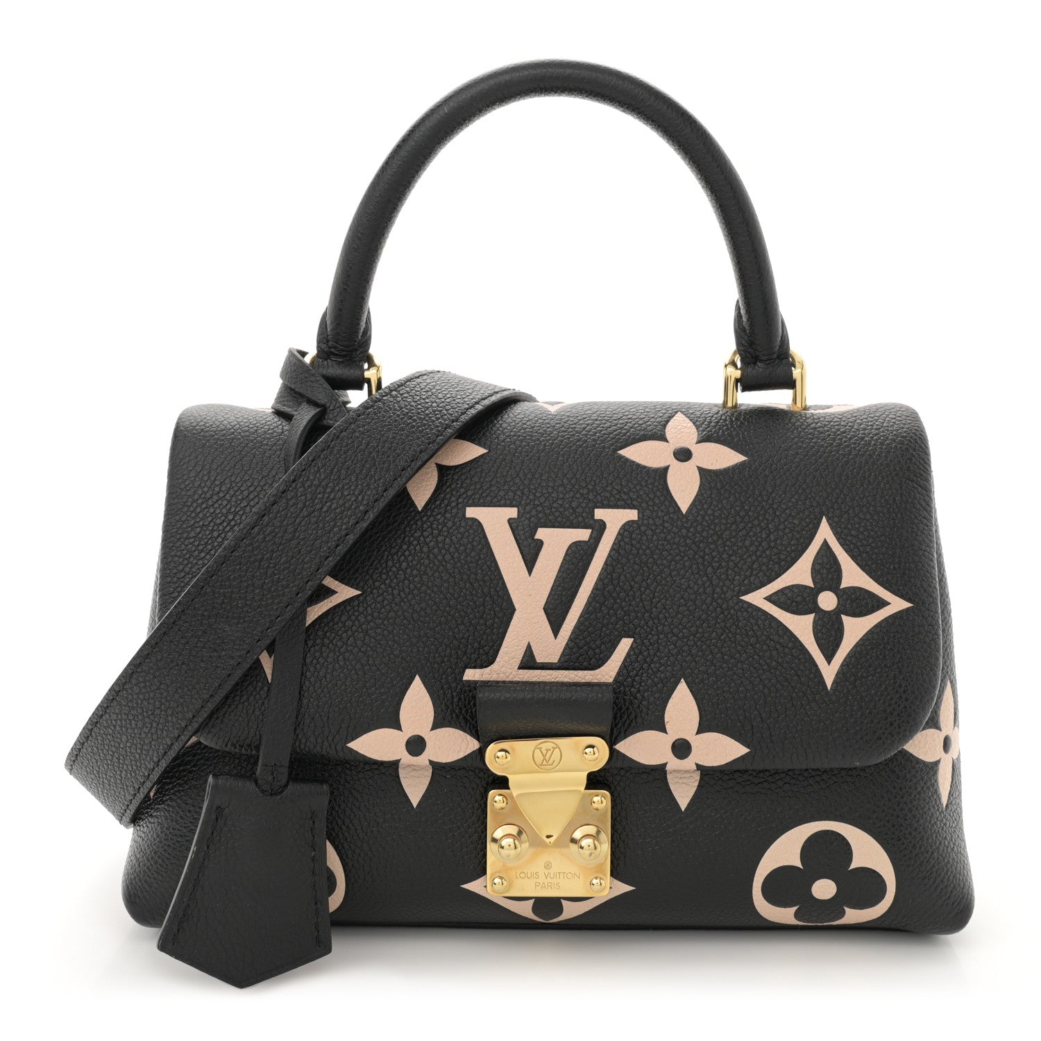 Louis Vuitton Empreinte Monogram Giant Madeleine BB Black Beige 1 of 9