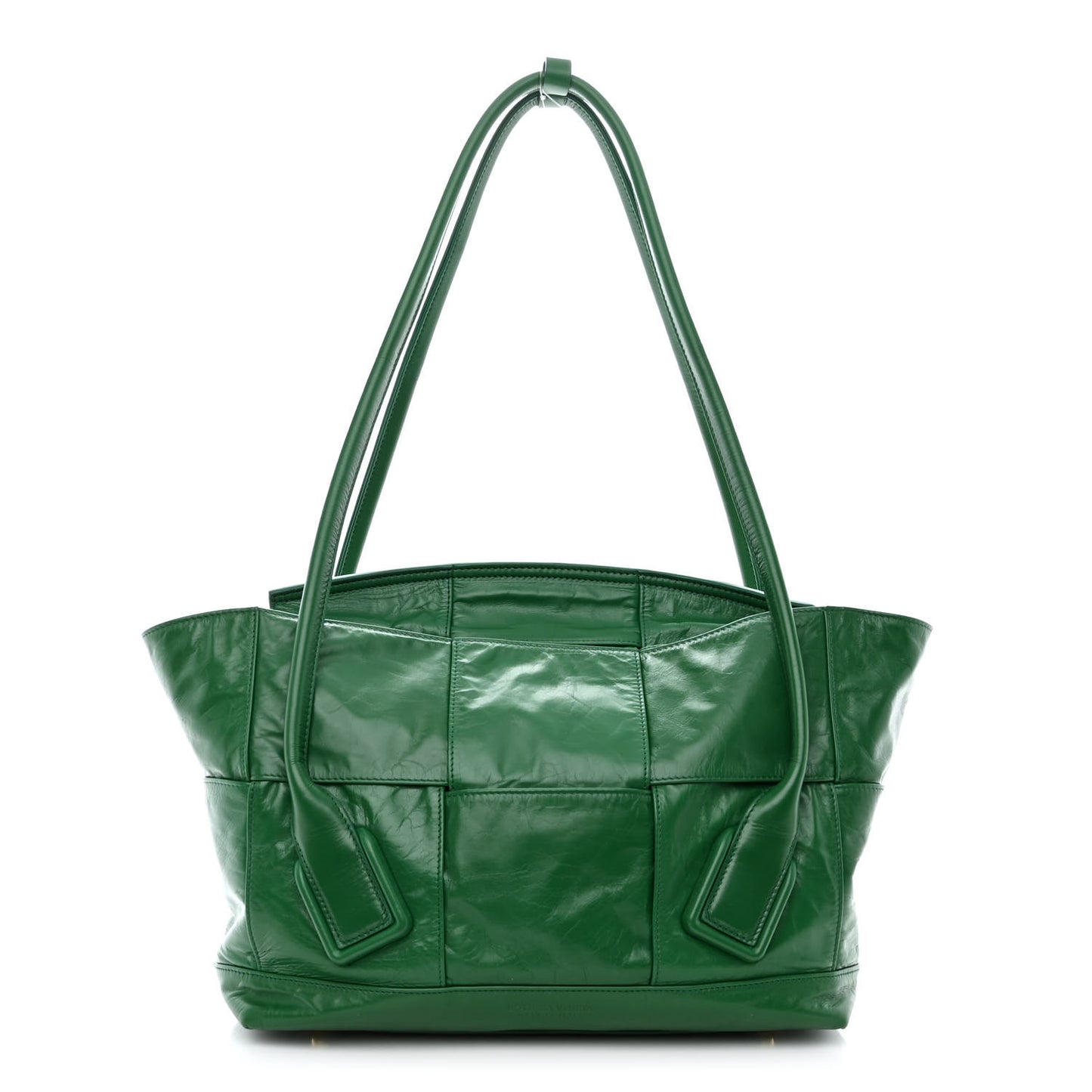 Paper Calfskin Maxi Intrecciato Medium Arco Slouch Racing Green