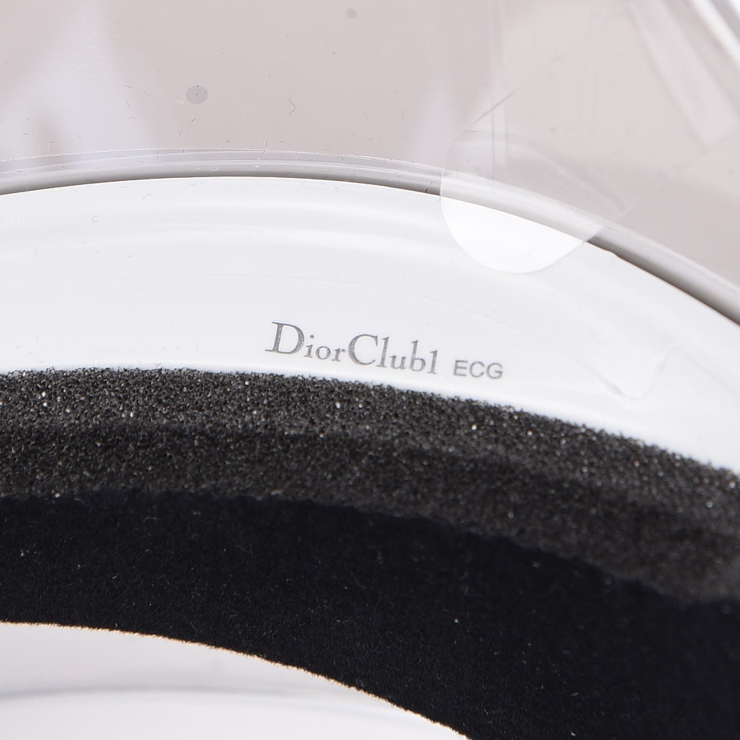 Mirrored DiorClub1 Sun Visor Silver